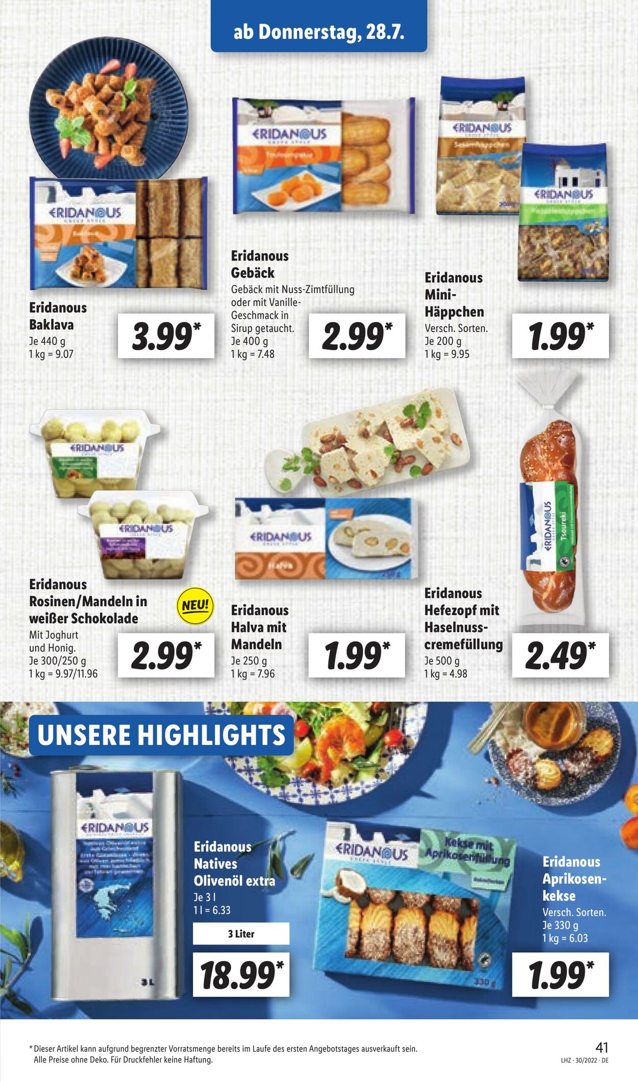 Prospekt Lidl 25.07.2022 - 30.07.2022