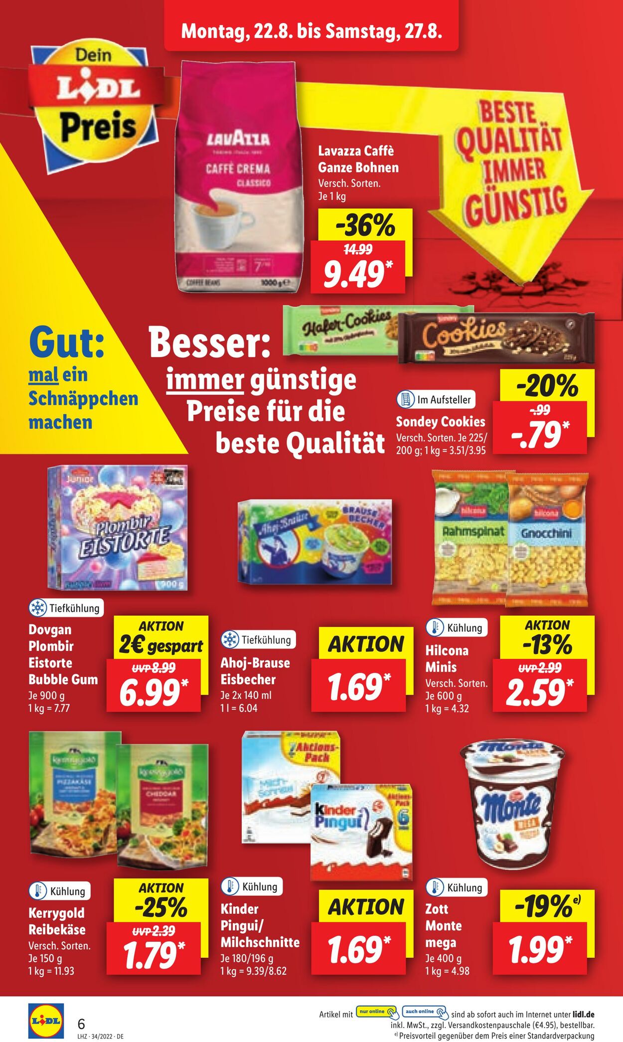 Prospekt Lidl 22.08.2022 - 27.08.2022