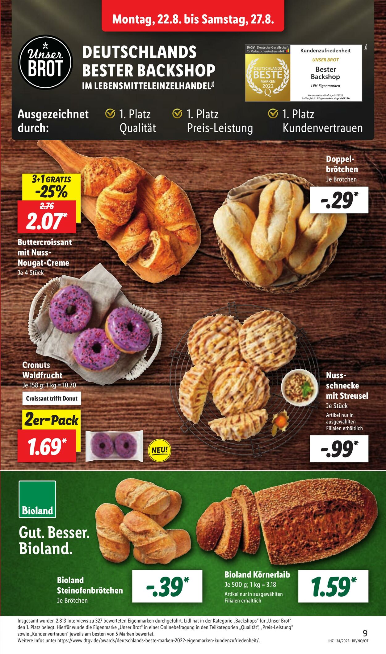 Prospekt Lidl 22.08.2022 - 27.08.2022