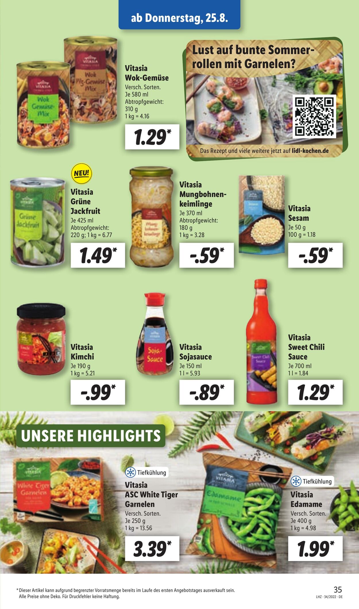 Prospekt Lidl 22.08.2022 - 27.08.2022