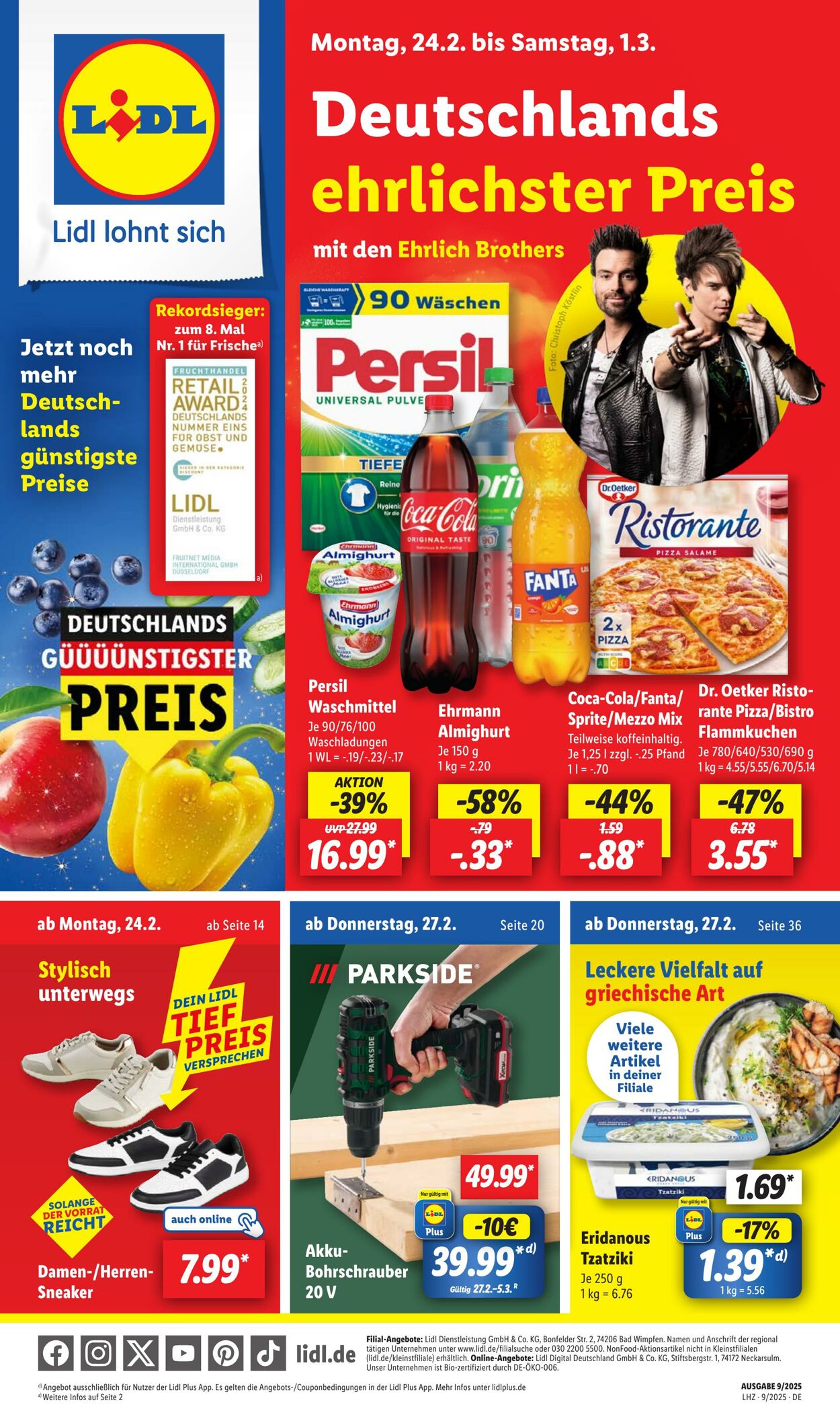 Prospekt Lidl 17.02.2025 - 03.03.2025
