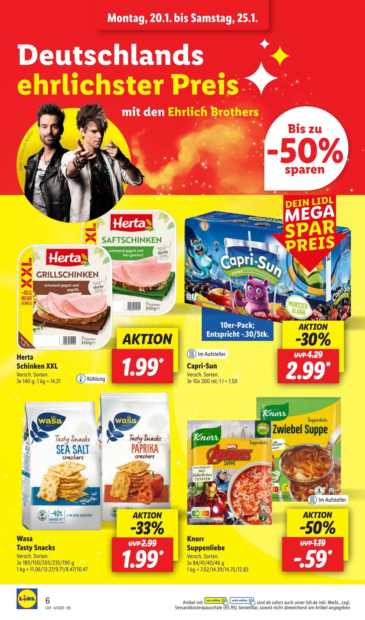 Prospekt Lidl 20.01.2025 - 26.01.2025