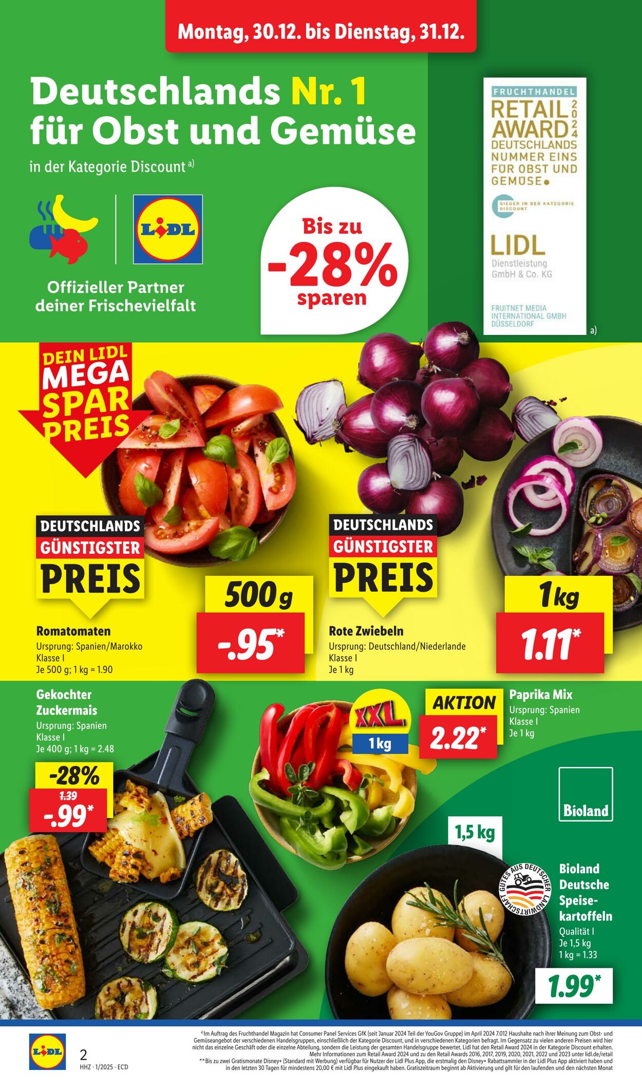 Prospekt Lidl 30.12.2024 - 04.01.2025