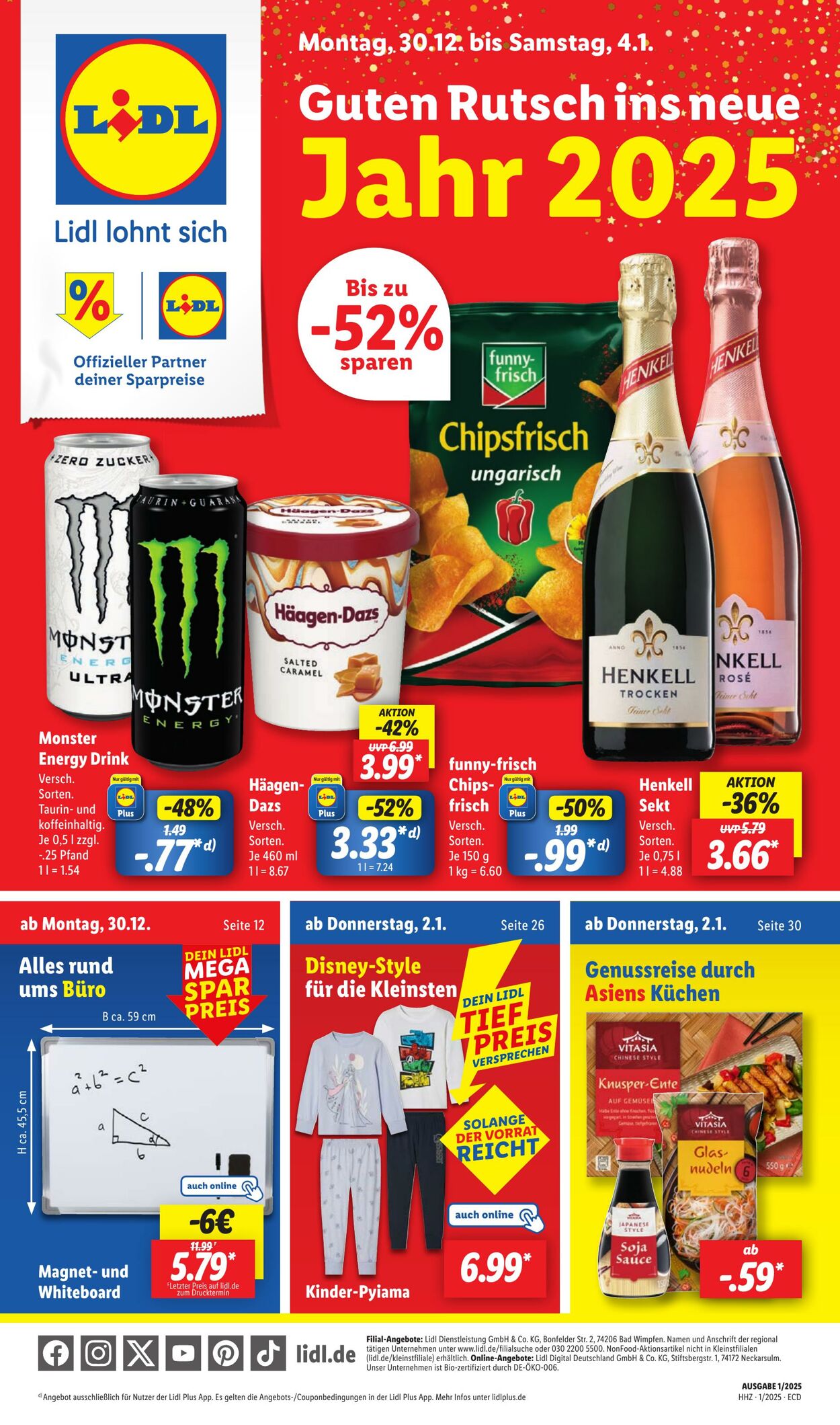 Prospekt Lidl 30.12.2024 - 04.01.2025