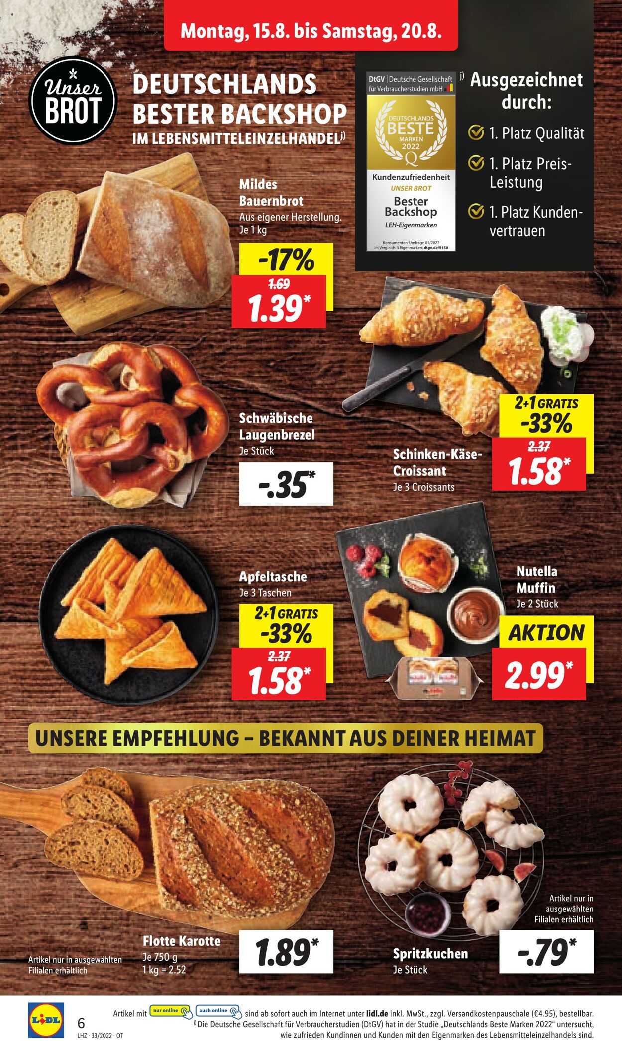 Prospekt Lidl 15.08.2022 - 20.08.2022