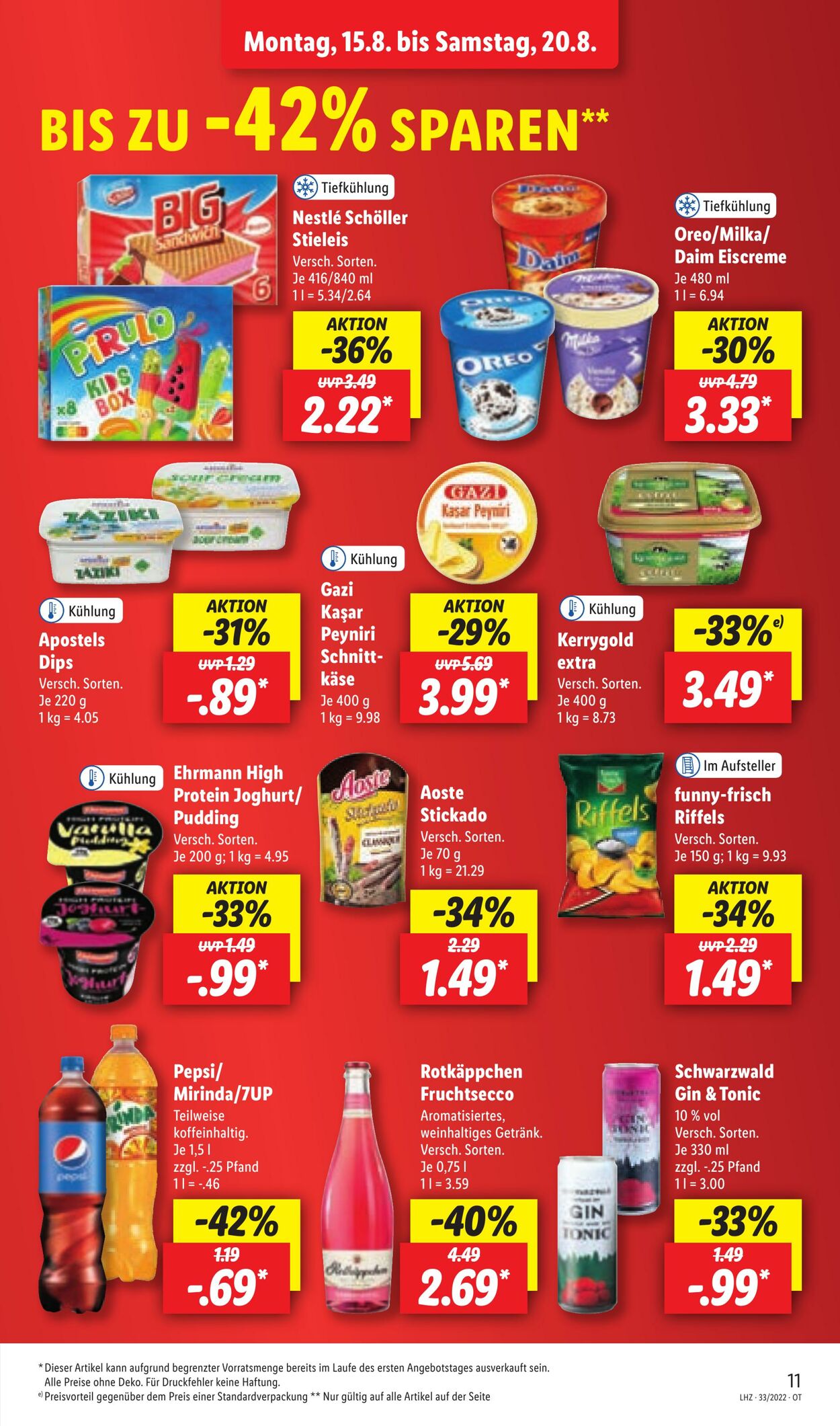 Prospekt Lidl 15.08.2022 - 20.08.2022