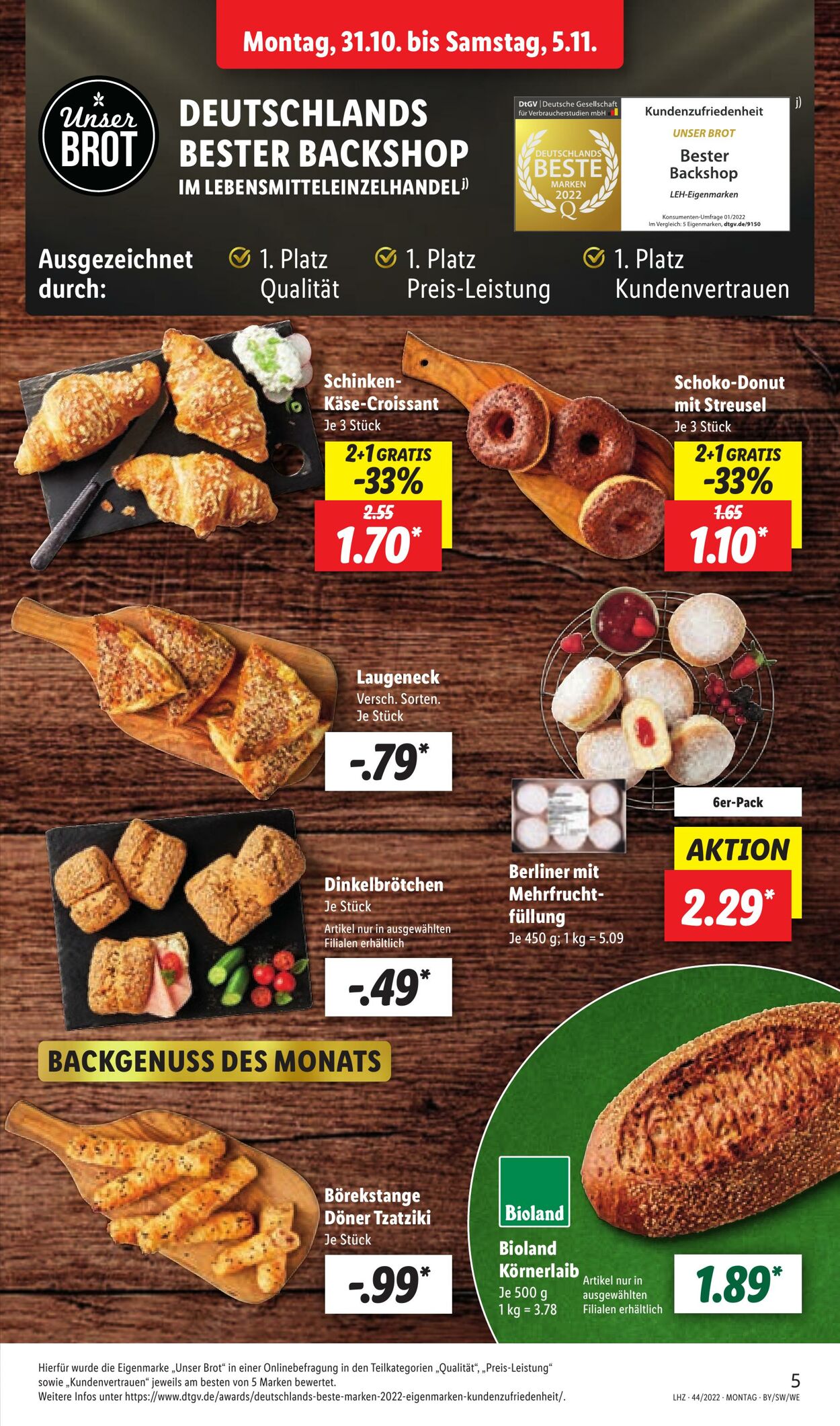 Prospekt Lidl 31.10.2022 - 05.11.2022