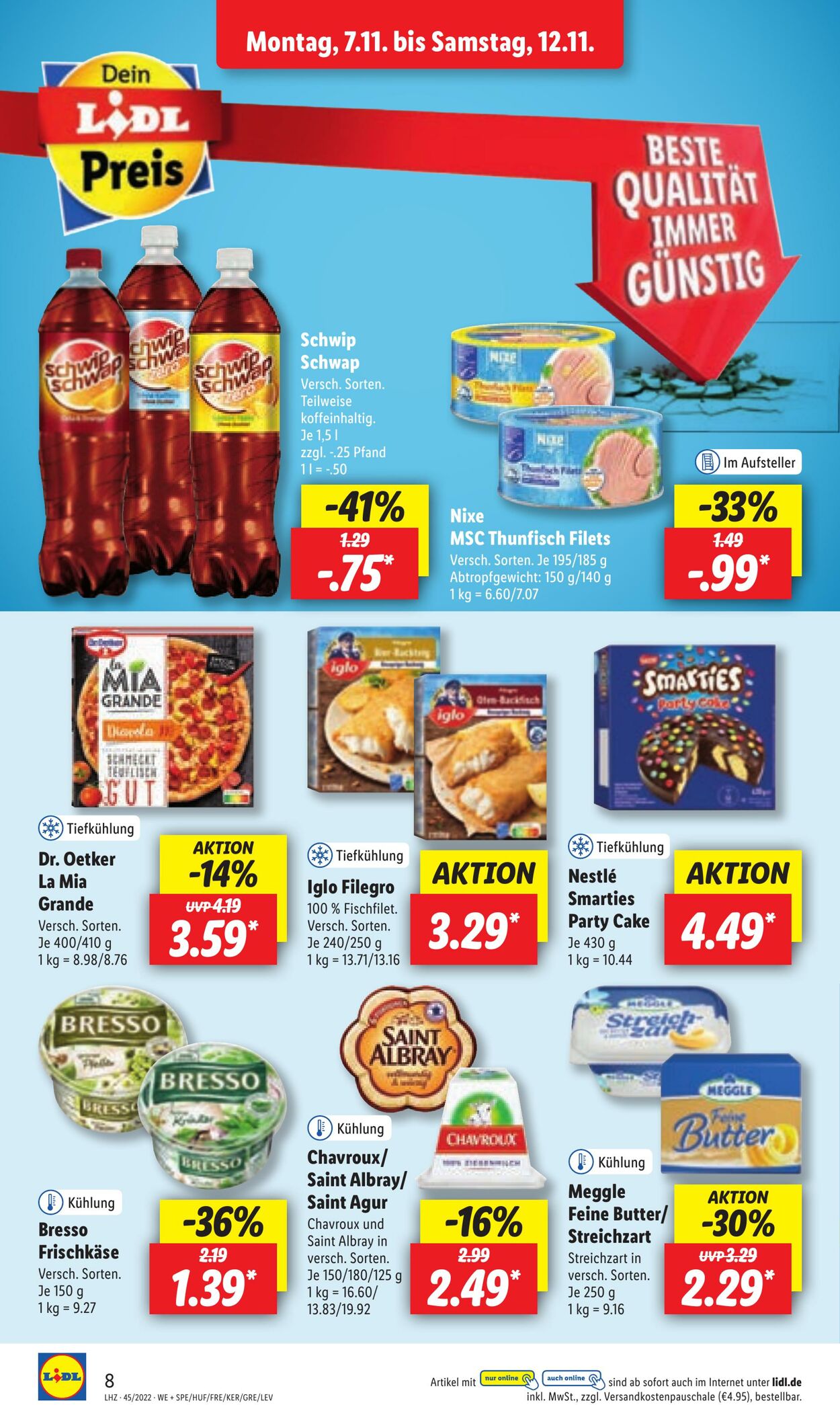 Prospekt Lidl 07.11.2022 - 12.11.2022