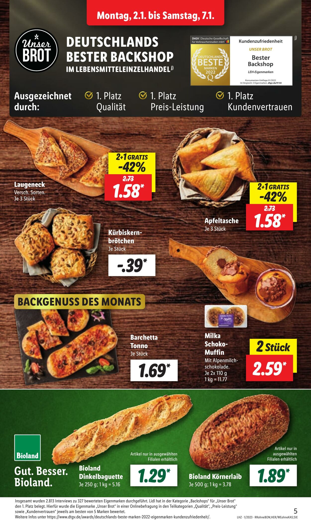 Prospekt Lidl 02.01.2023 - 07.01.2023