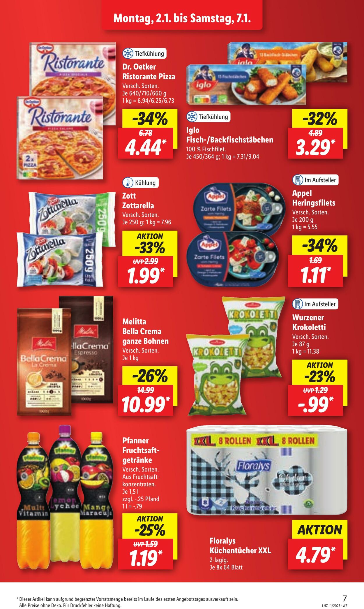 Prospekt Lidl 02.01.2023 - 07.01.2023