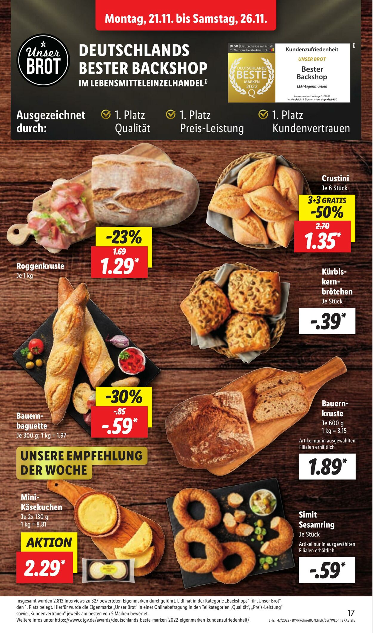 Prospekt Lidl 21.11.2022 - 26.11.2022