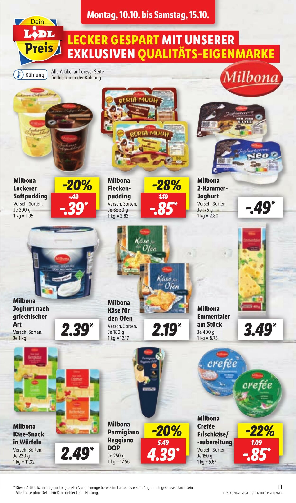 Prospekt Lidl 10.10.2022 - 15.10.2022