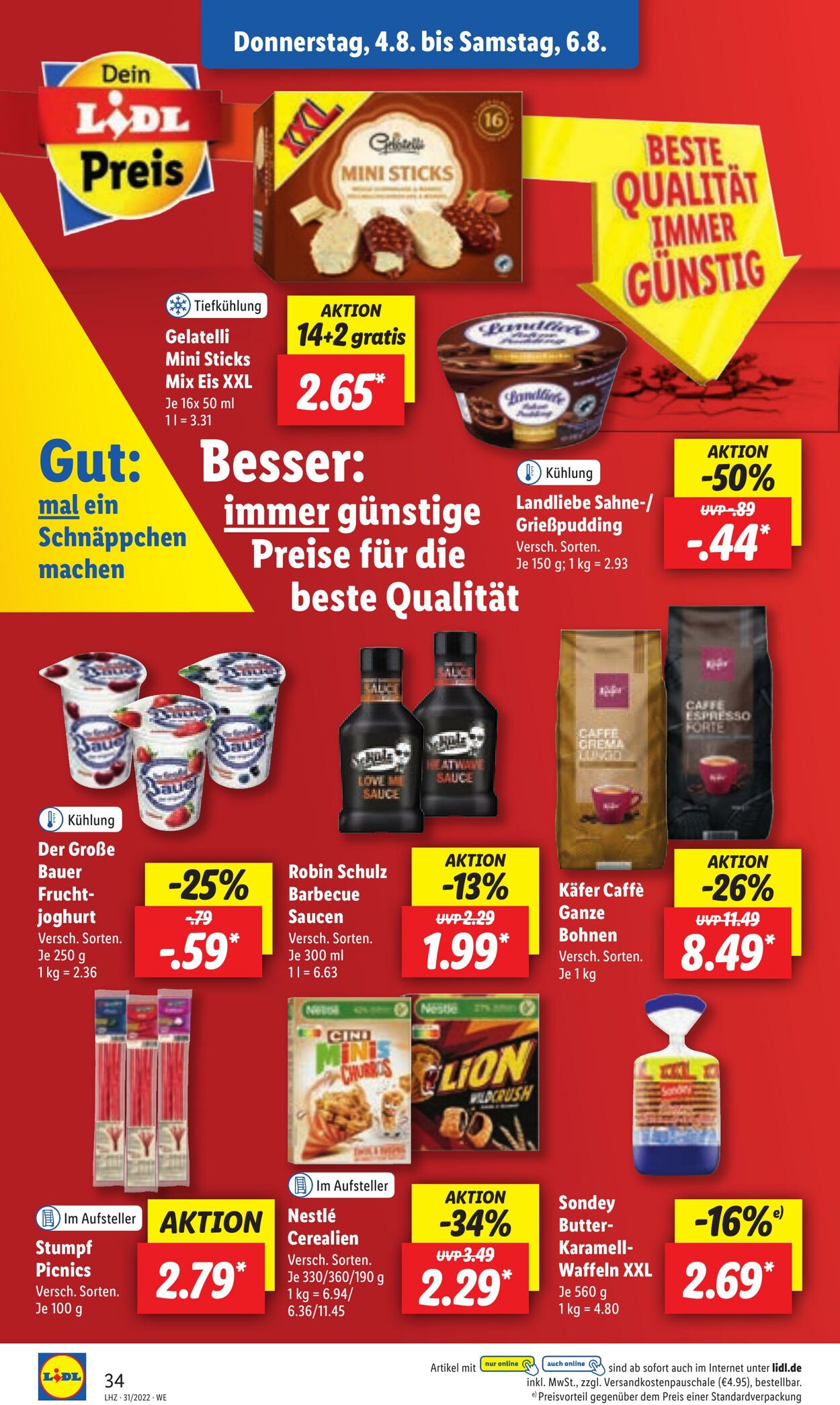 Prospekt Lidl 01.08.2022 - 06.08.2022