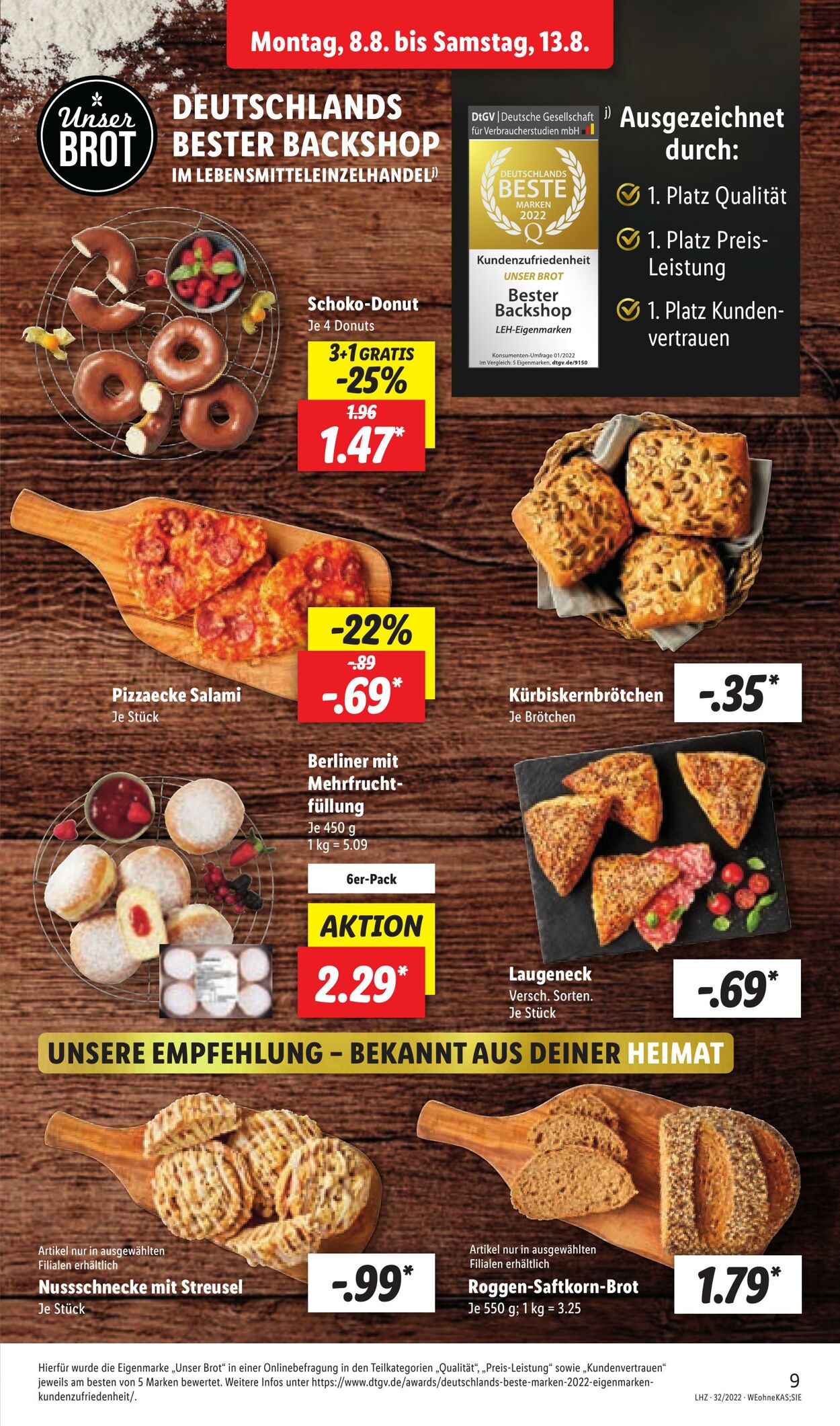 Prospekt Lidl 08.08.2022 - 13.08.2022