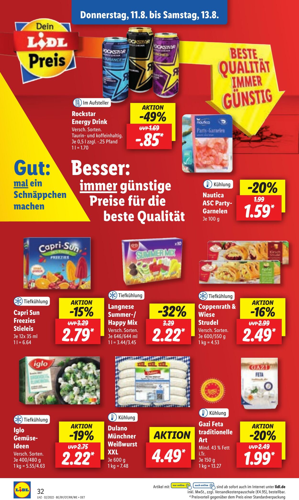 Prospekt Lidl 08.08.2022 - 13.08.2022