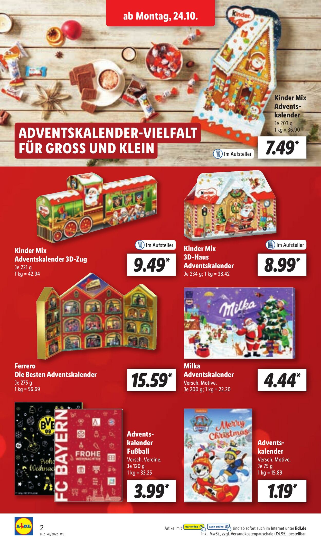 Prospekt Lidl 24.10.2022 - 29.10.2022