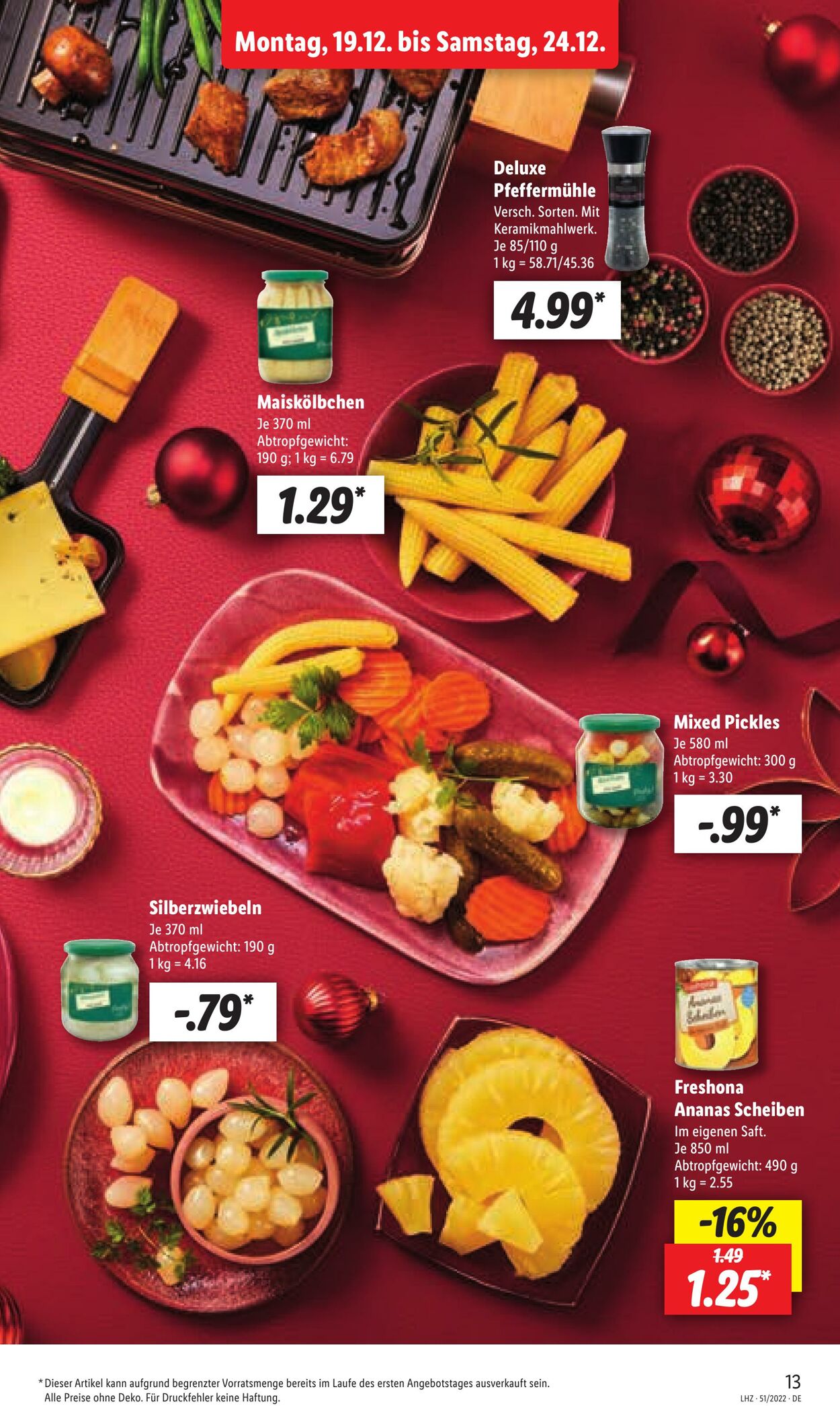 Prospekt Lidl 19.12.2022 - 24.12.2022