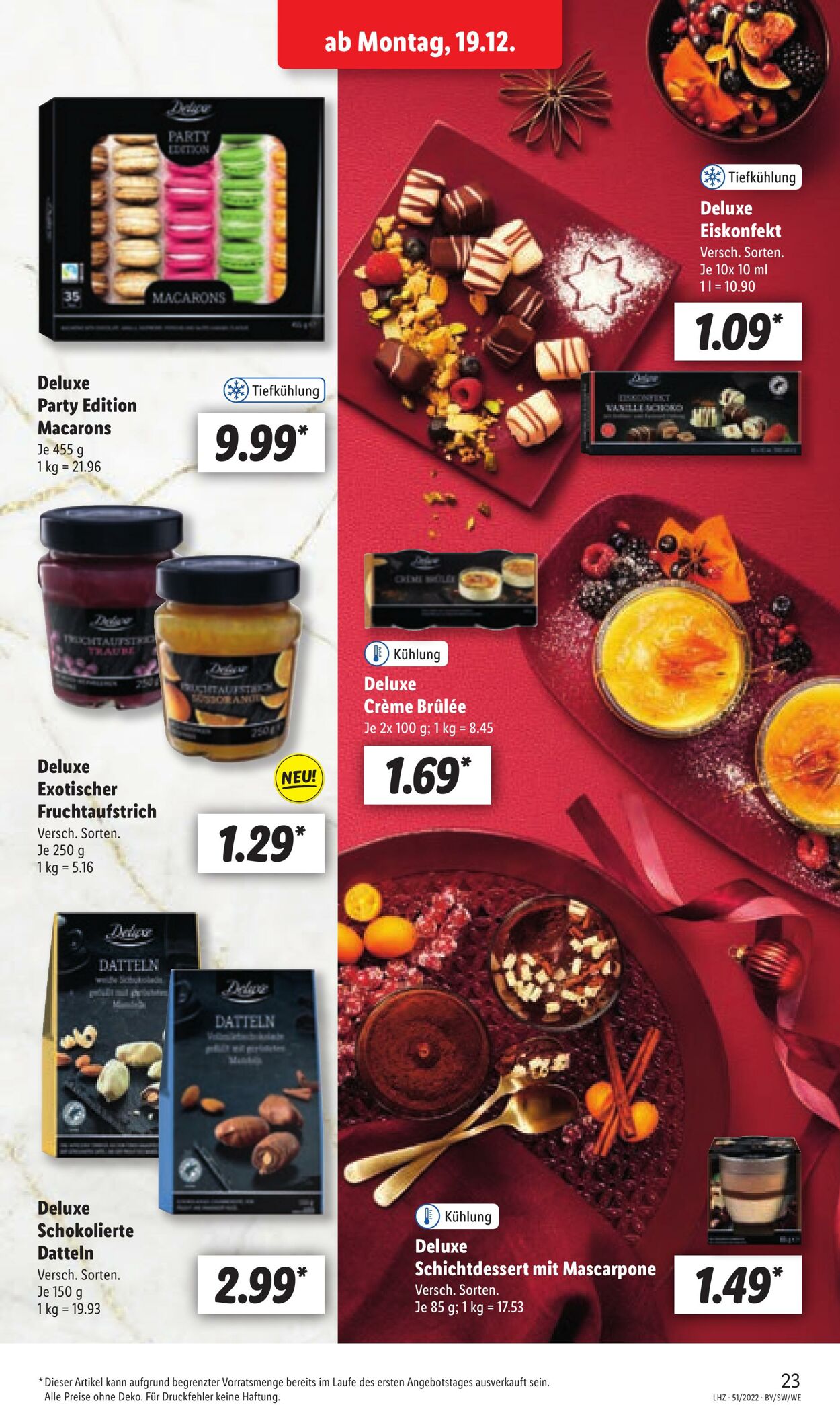 Prospekt Lidl 19.12.2022 - 24.12.2022