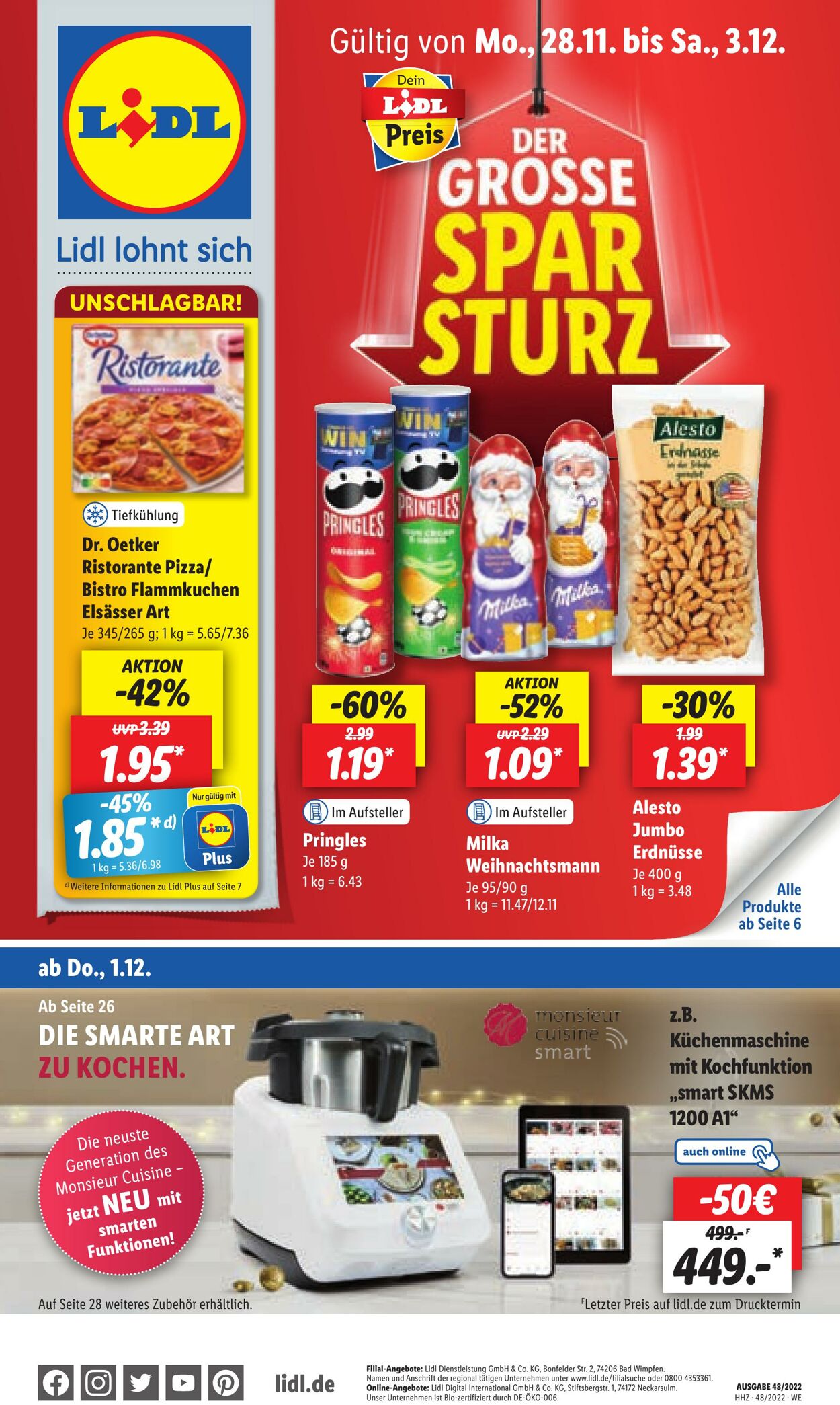 Prospekt Lidl 28.11.2022 - 03.12.2022