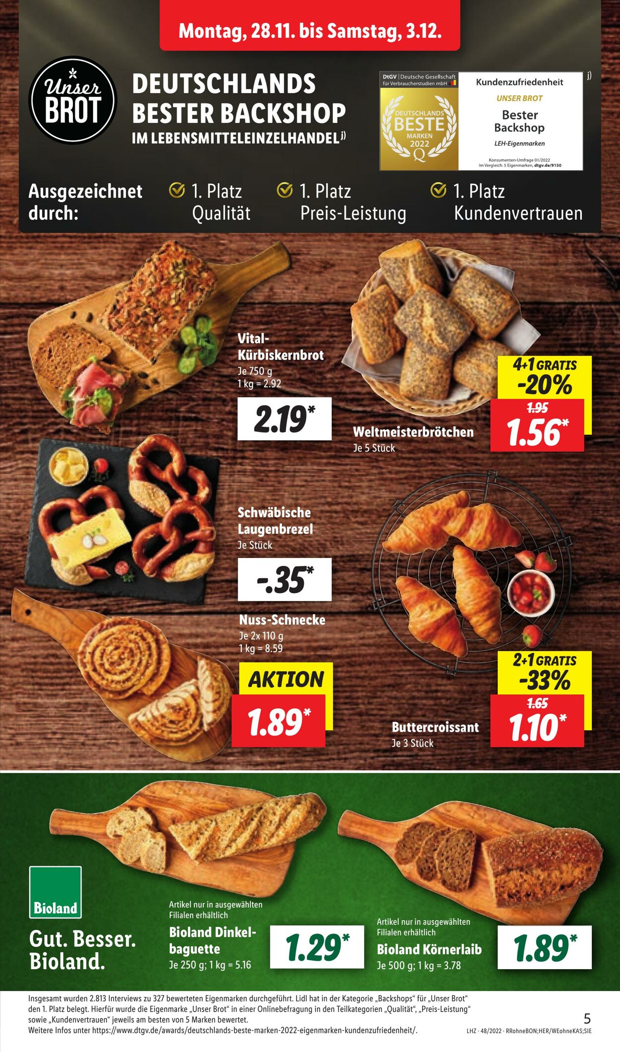 Prospekt Lidl 28.11.2022 - 03.12.2022