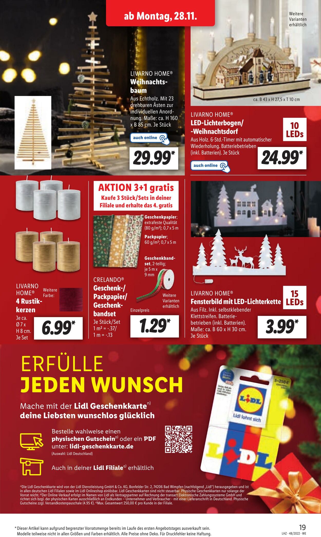 Prospekt Lidl 28.11.2022 - 03.12.2022