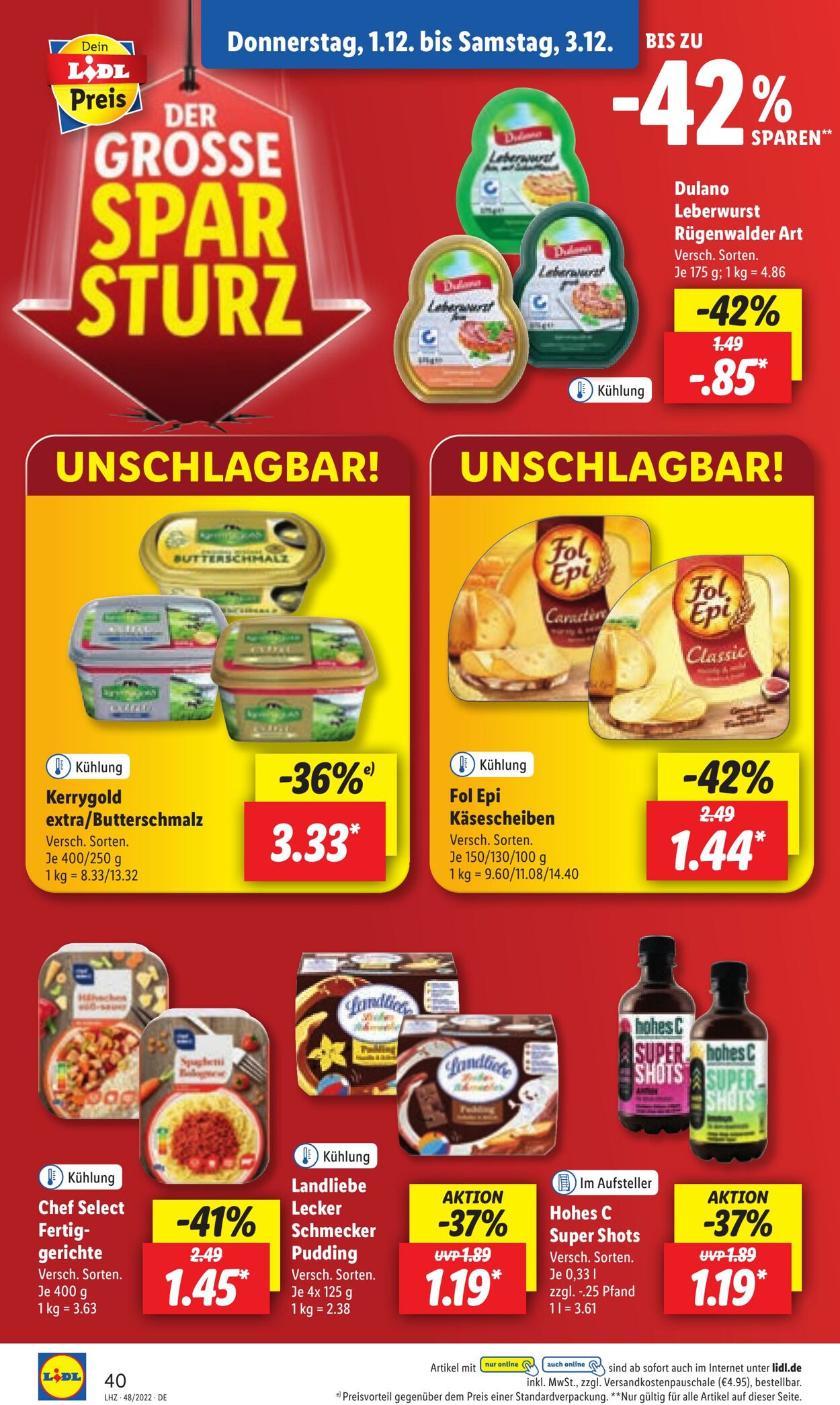 Prospekt Lidl 28.11.2022 - 03.12.2022