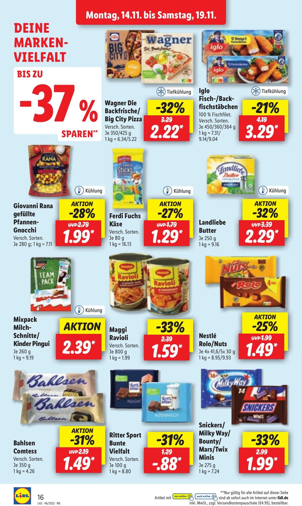 Prospekt Lidl 14.11.2022 - 19.11.2022