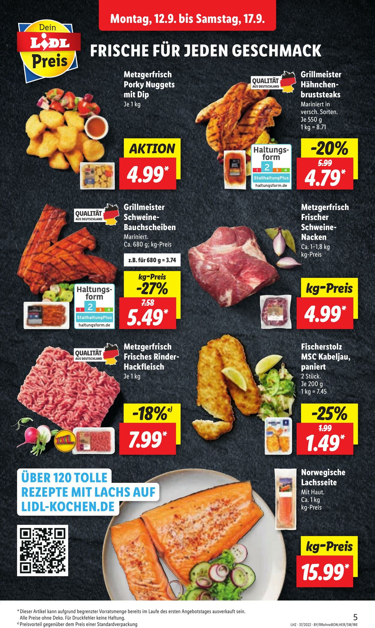 Prospekt Lidl 12.09.2022 - 17.09.2022