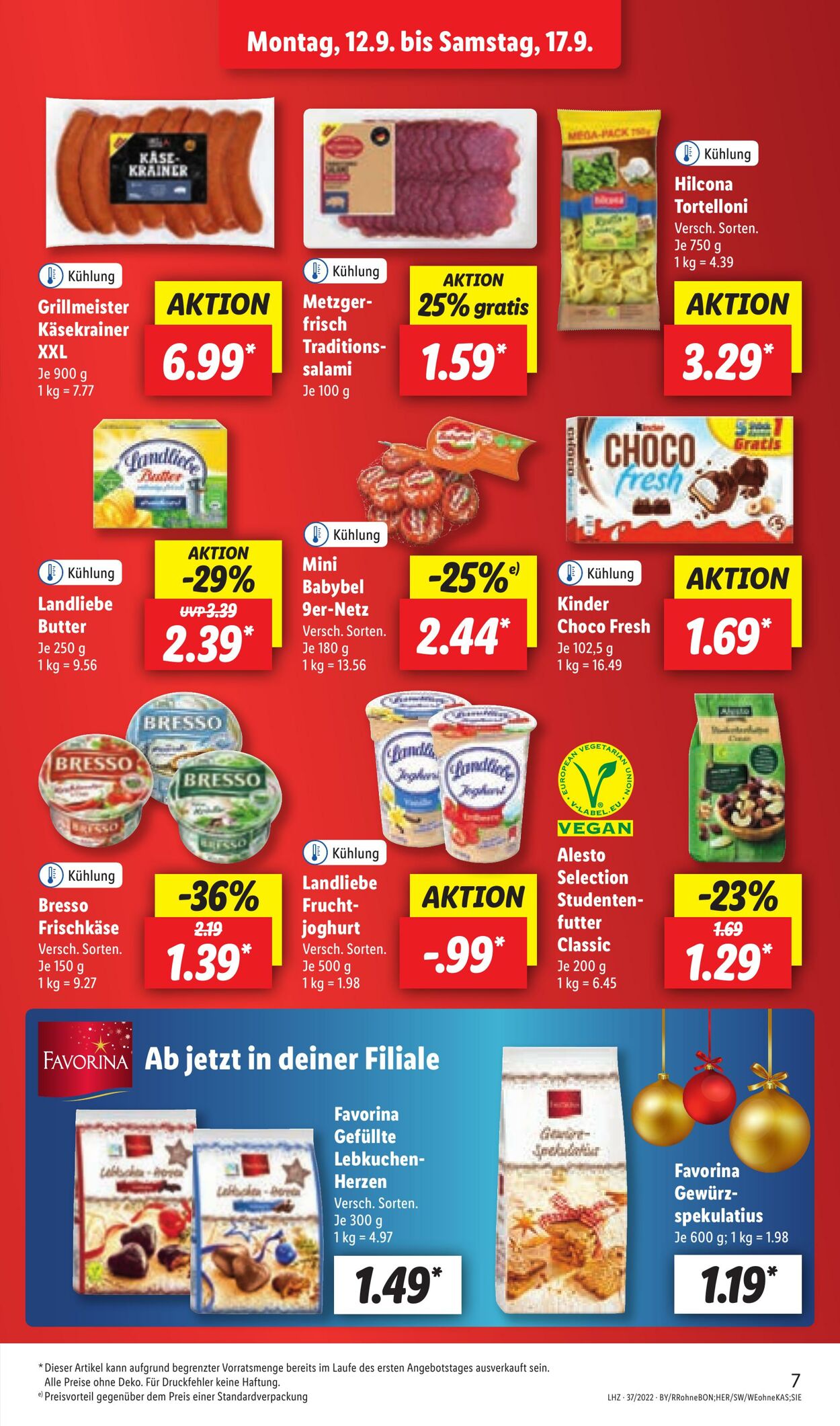 Prospekt Lidl 12.09.2022 - 17.09.2022