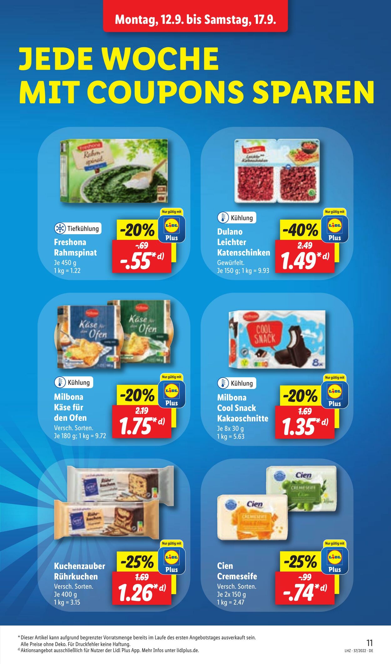 Prospekt Lidl 12.09.2022 - 17.09.2022