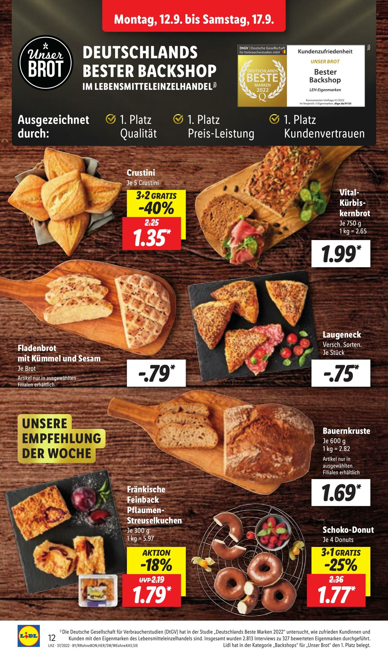 Prospekt Lidl 12.09.2022 - 17.09.2022