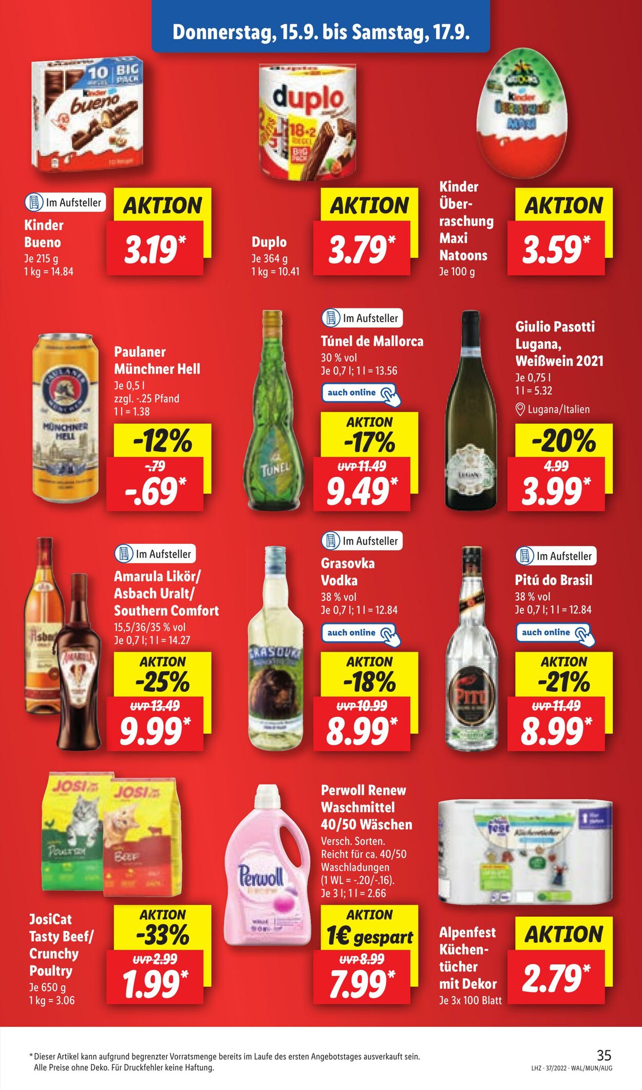 Prospekt Lidl 12.09.2022 - 17.09.2022