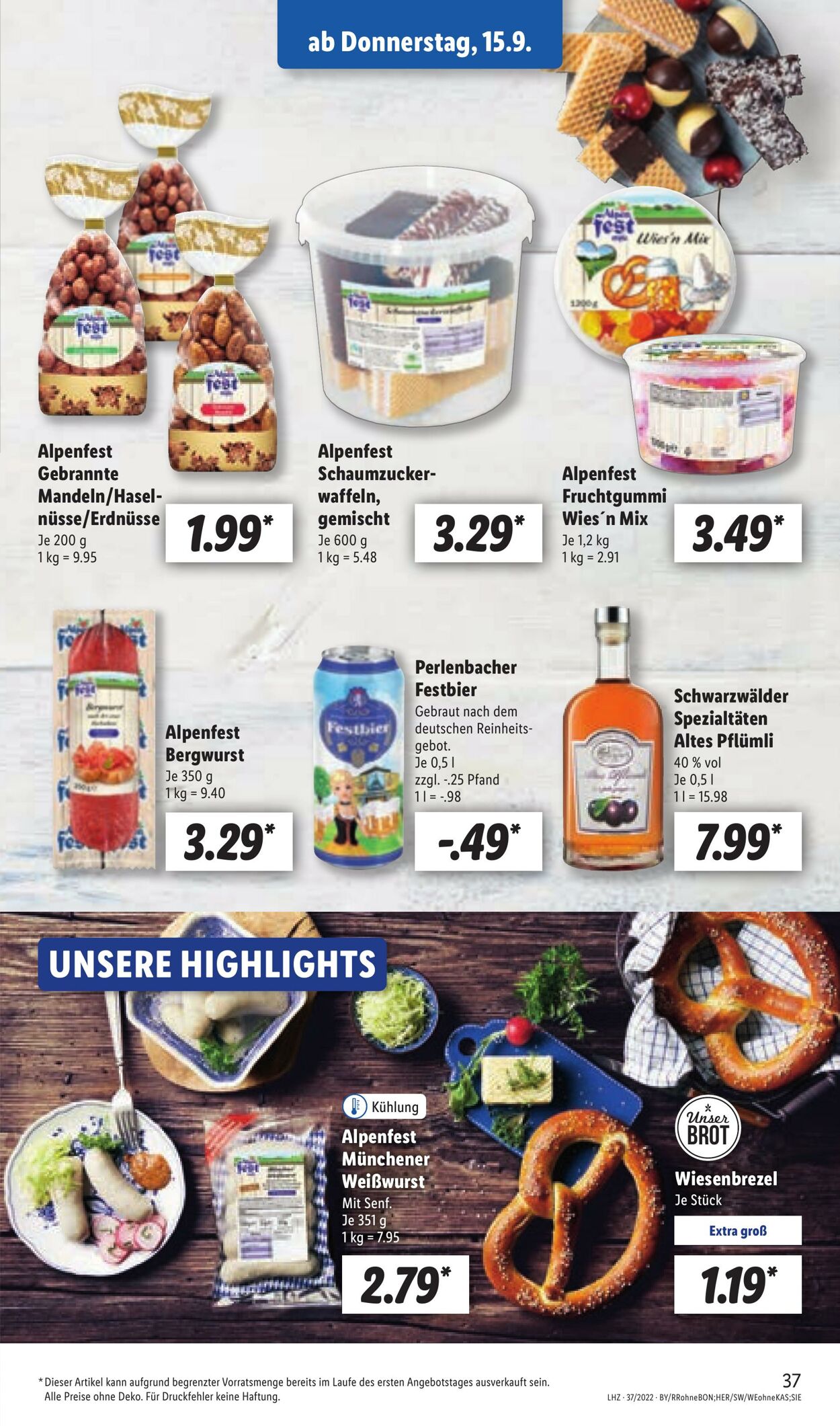 Prospekt Lidl 12.09.2022 - 17.09.2022