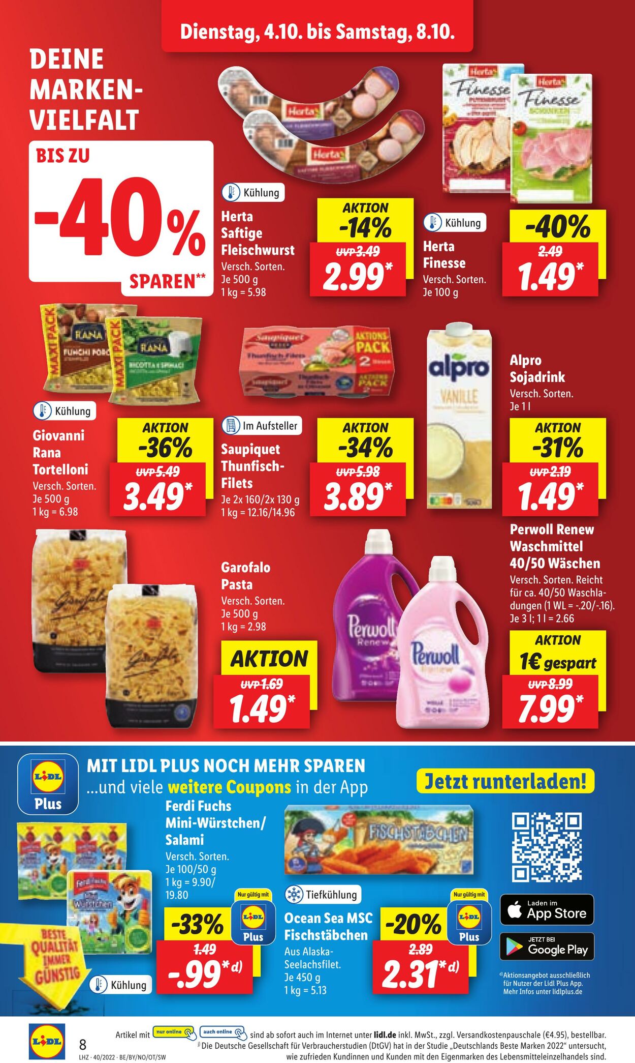 Prospekt Lidl 04.10.2022 - 08.10.2022