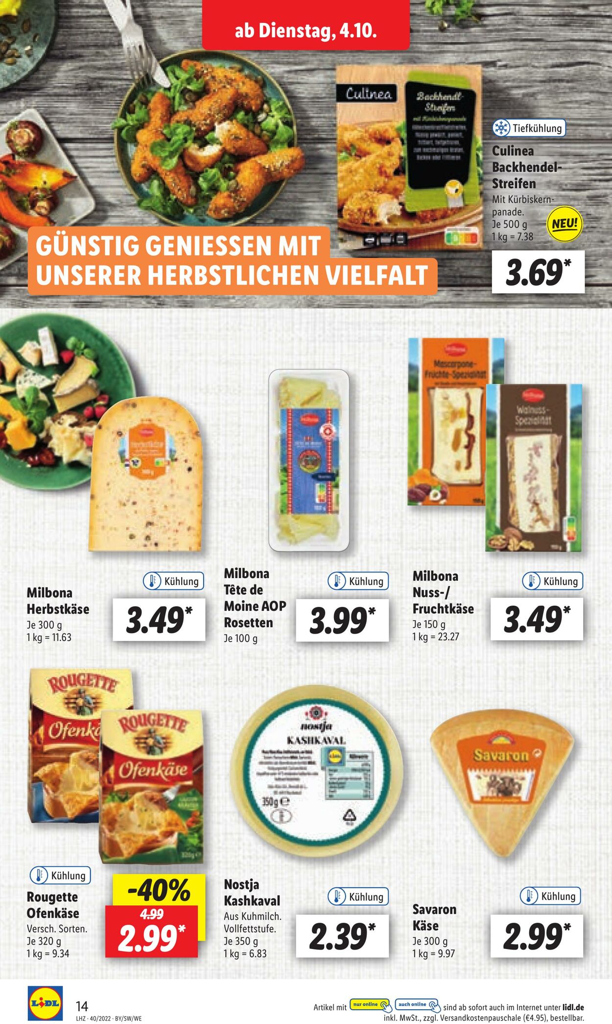 Prospekt Lidl 04.10.2022 - 08.10.2022