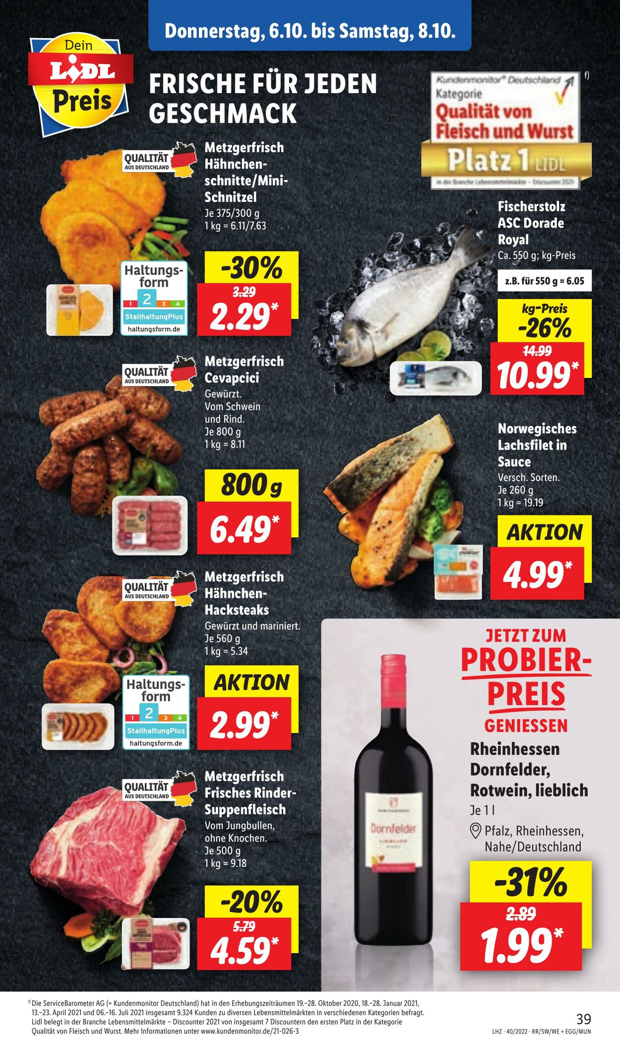 Prospekt Lidl 04.10.2022 - 08.10.2022