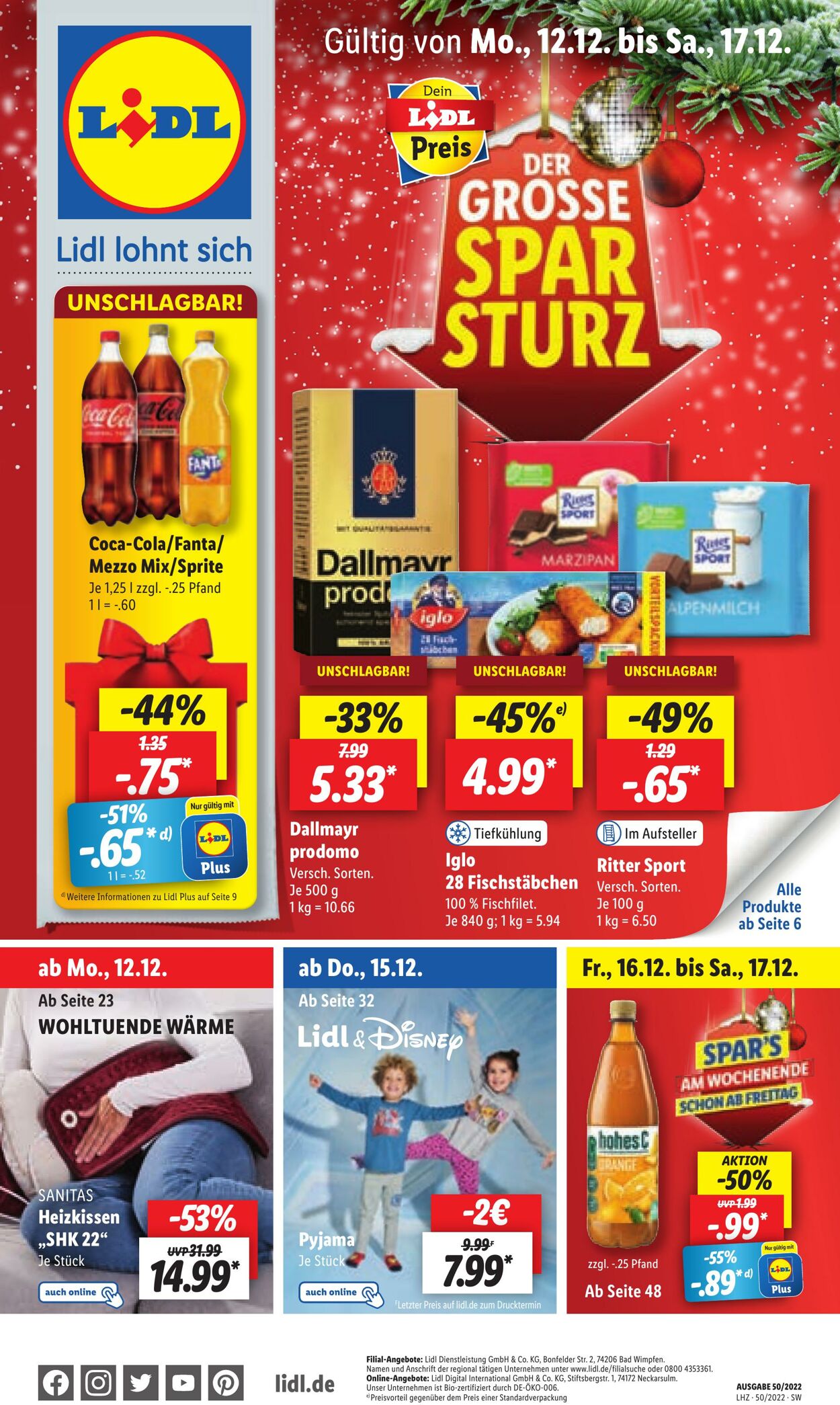 Prospekt Lidl 12.12.2022 - 17.12.2022