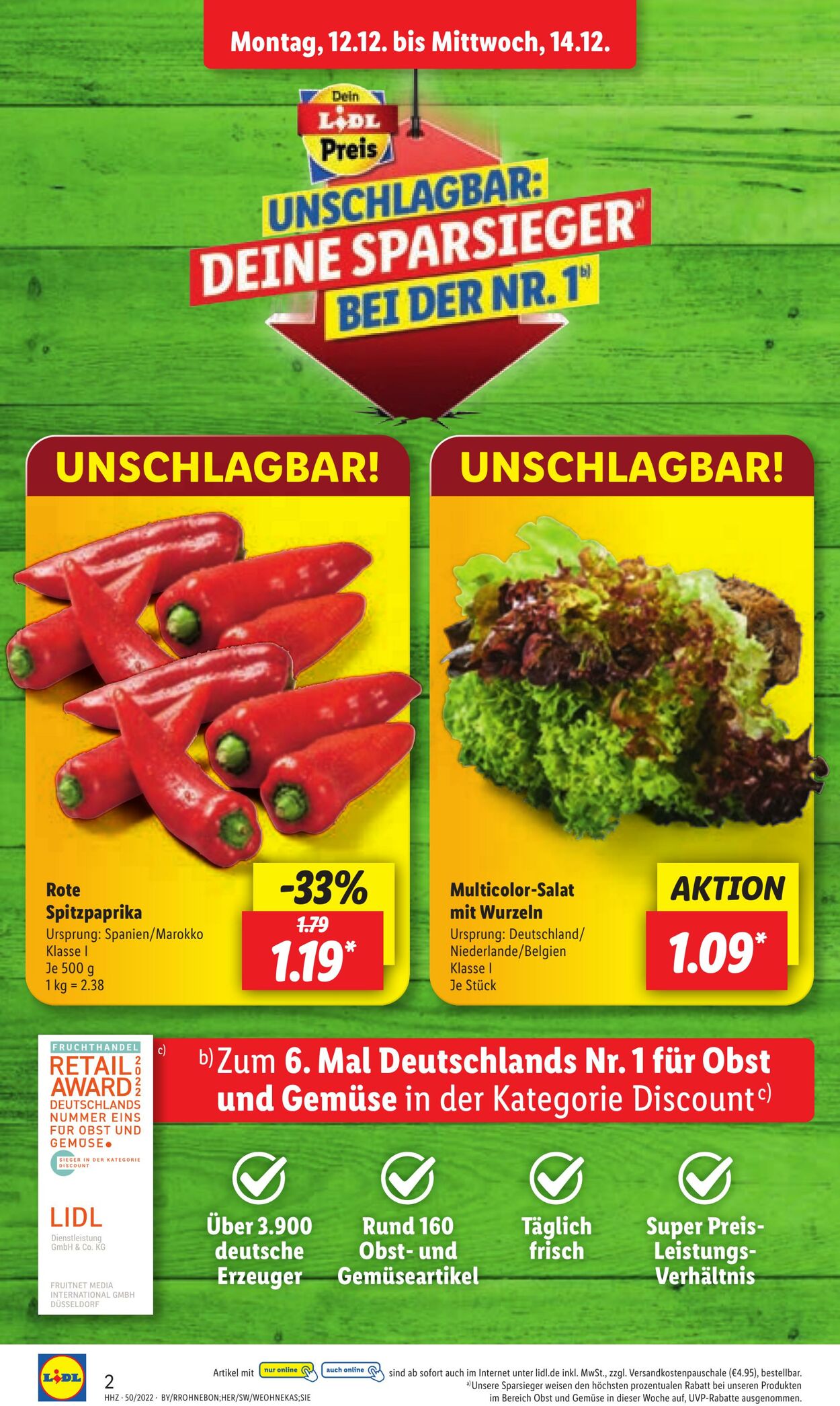 Prospekt Lidl 12.12.2022 - 17.12.2022