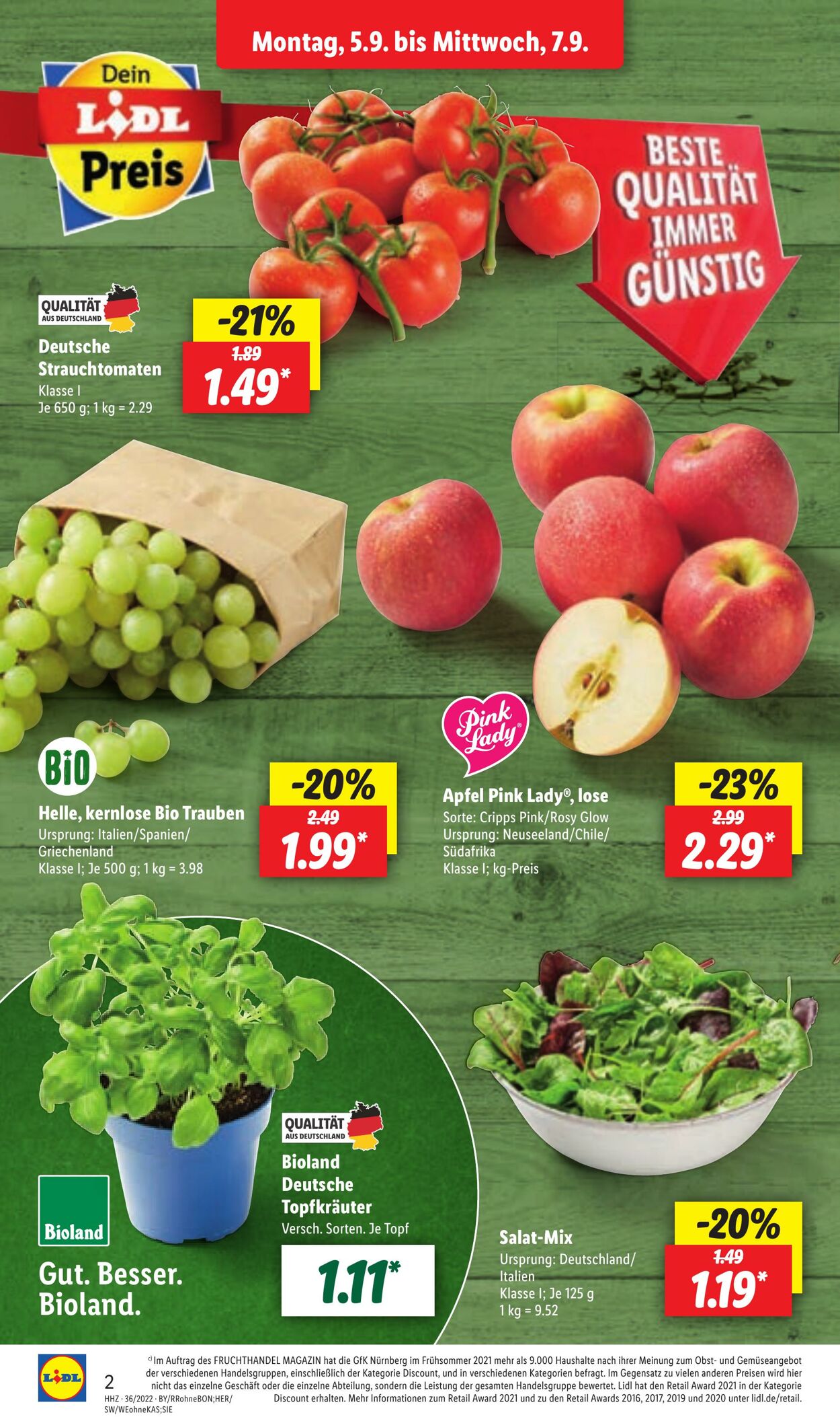 Prospekt Lidl 05.09.2022 - 10.09.2022