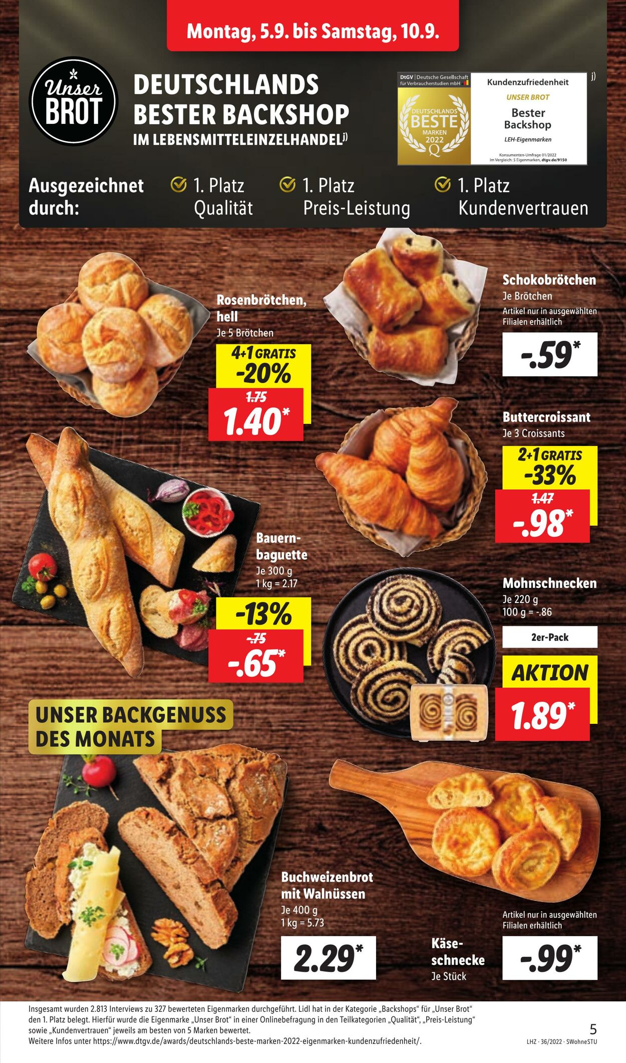 Prospekt Lidl 05.09.2022 - 10.09.2022