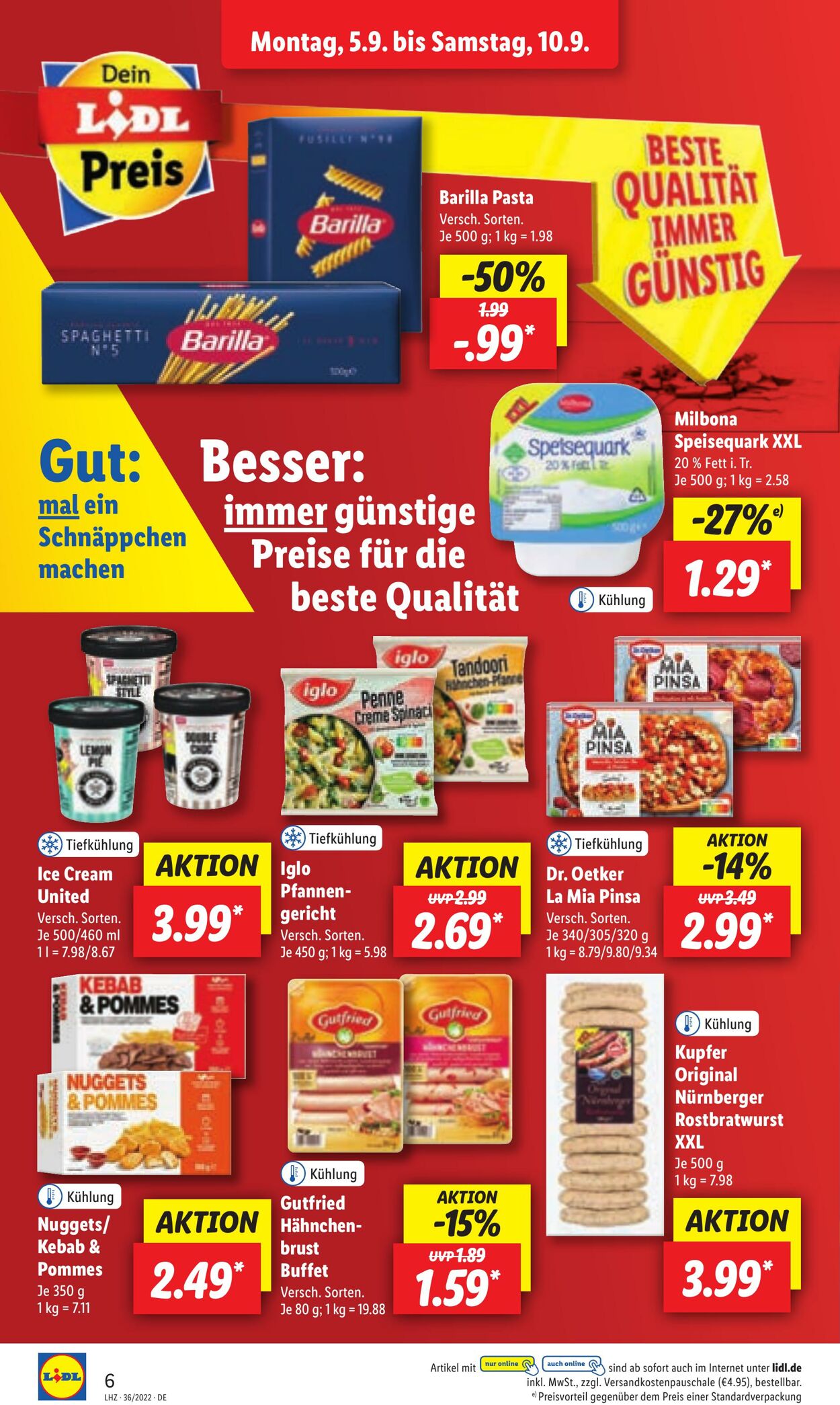 Prospekt Lidl 05.09.2022 - 10.09.2022