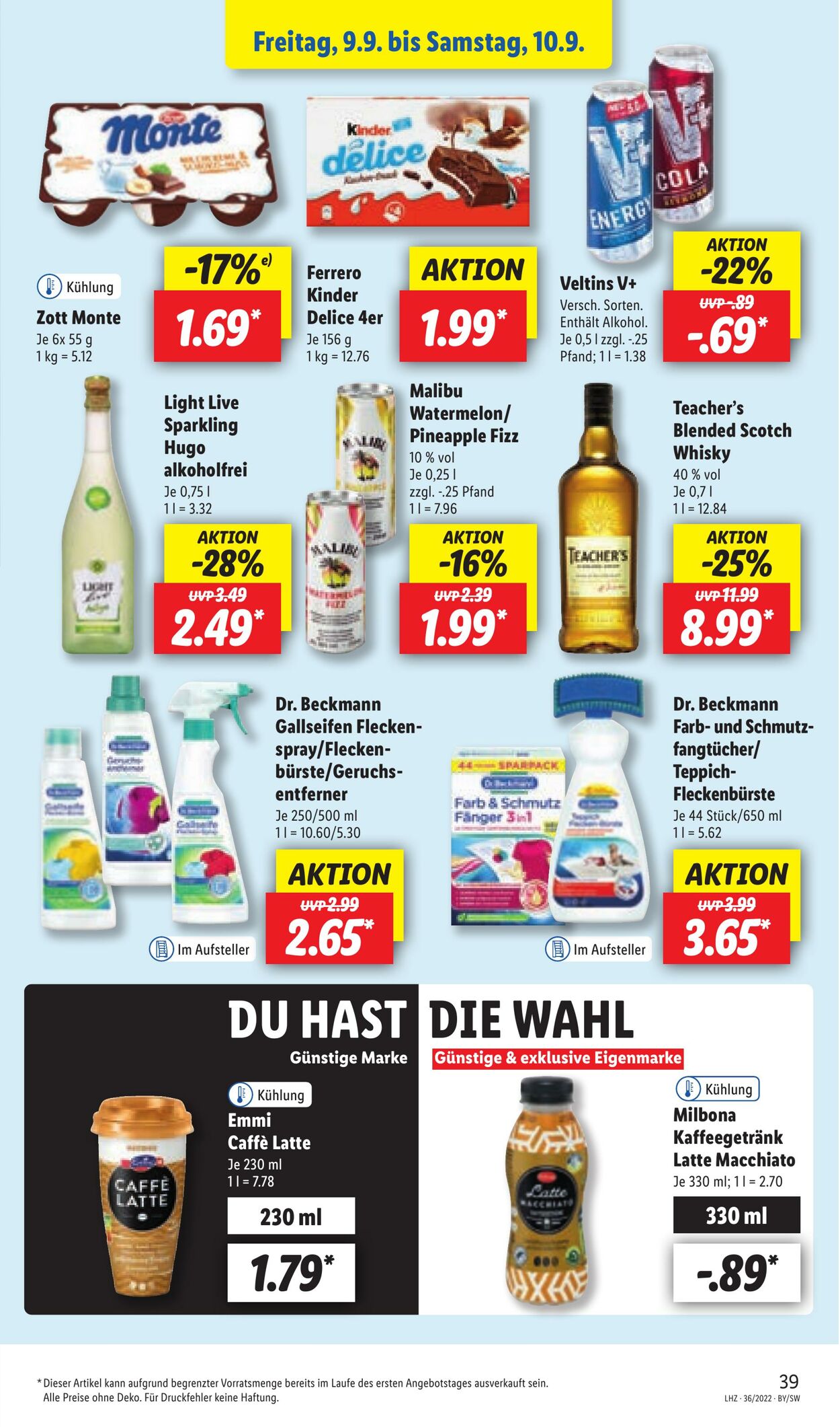 Prospekt Lidl 05.09.2022 - 10.09.2022