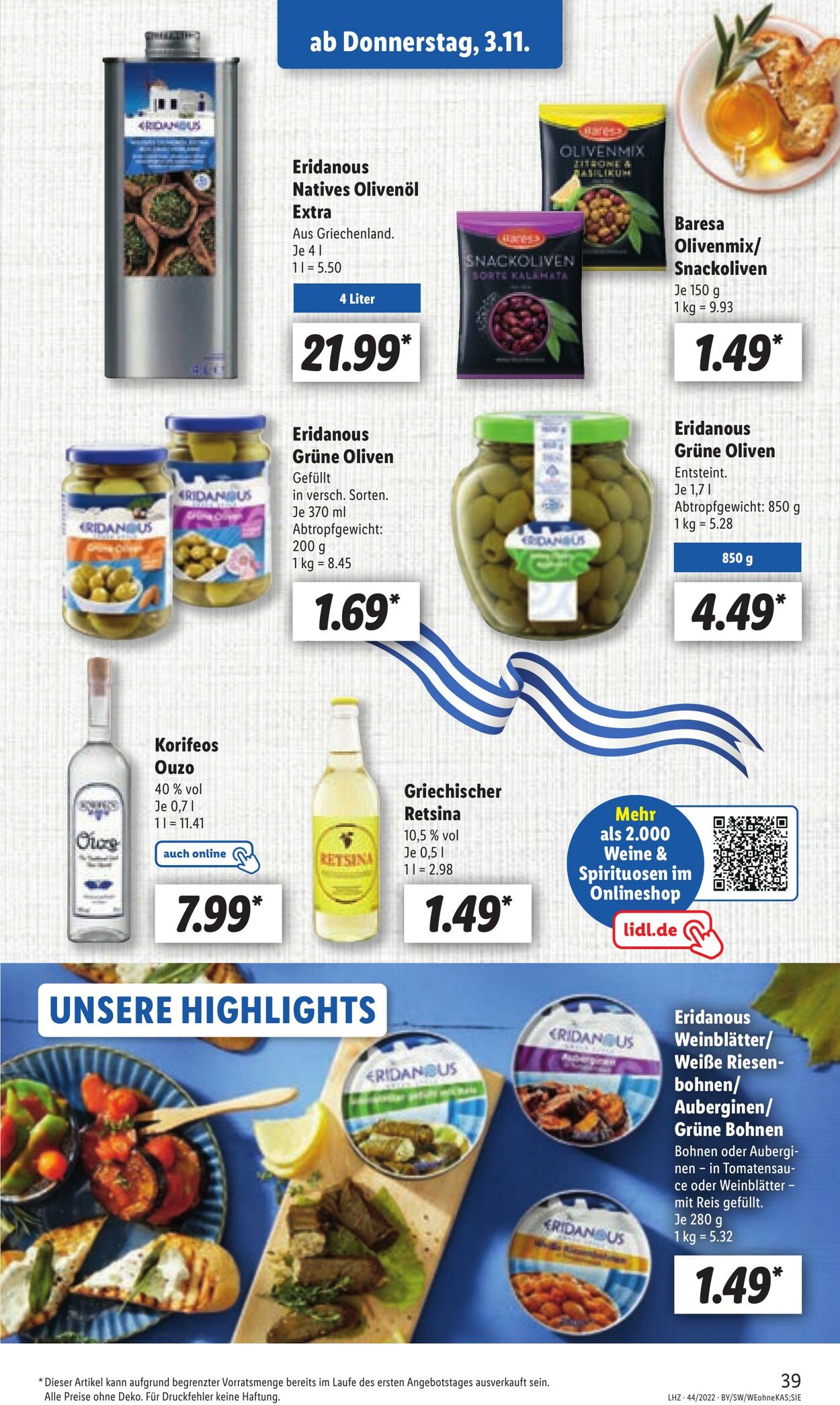 Prospekt Lidl 31.10.2022 - 05.11.2022