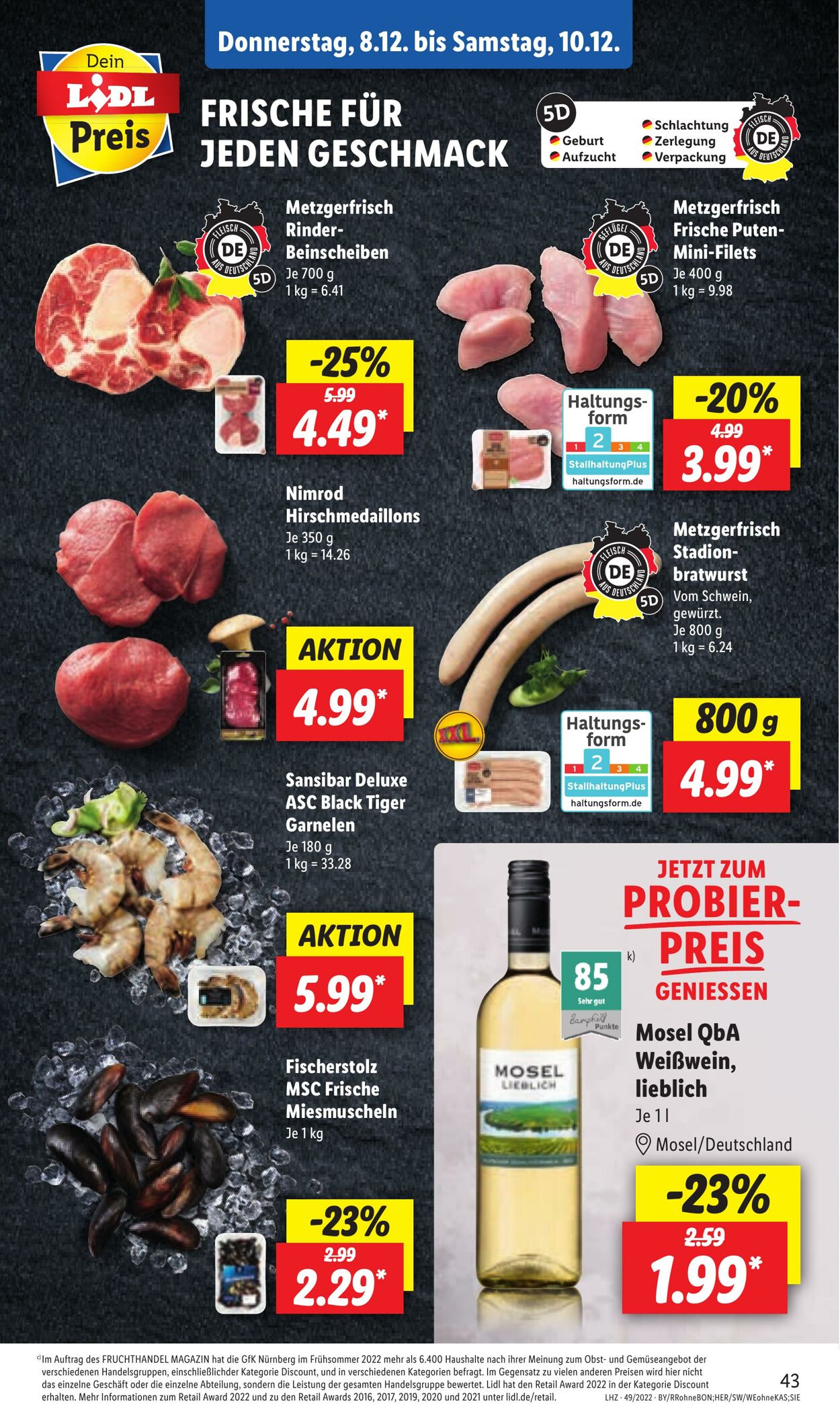 Prospekt Lidl 05.12.2022 - 10.12.2022