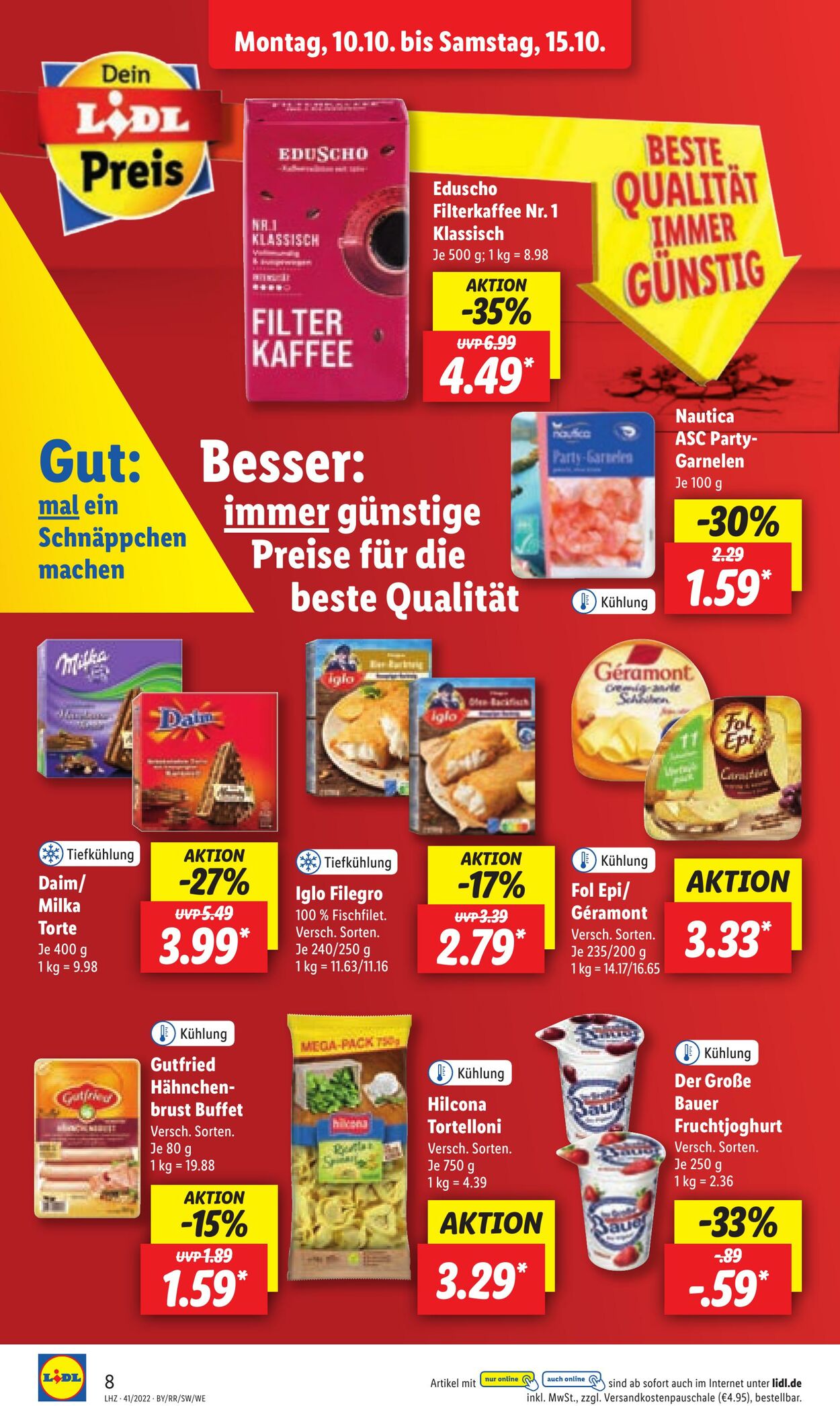 Prospekt Lidl 10.10.2022 - 15.10.2022