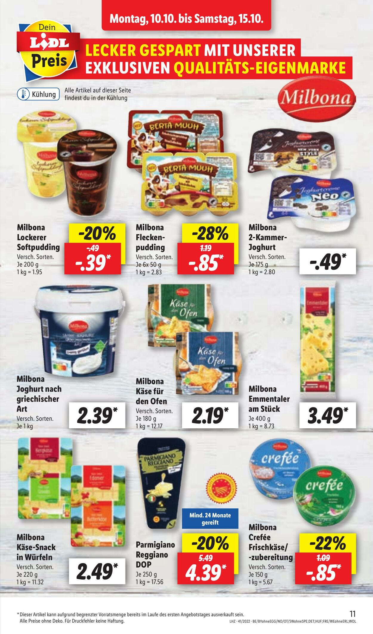 Prospekt Lidl 10.10.2022 - 15.10.2022