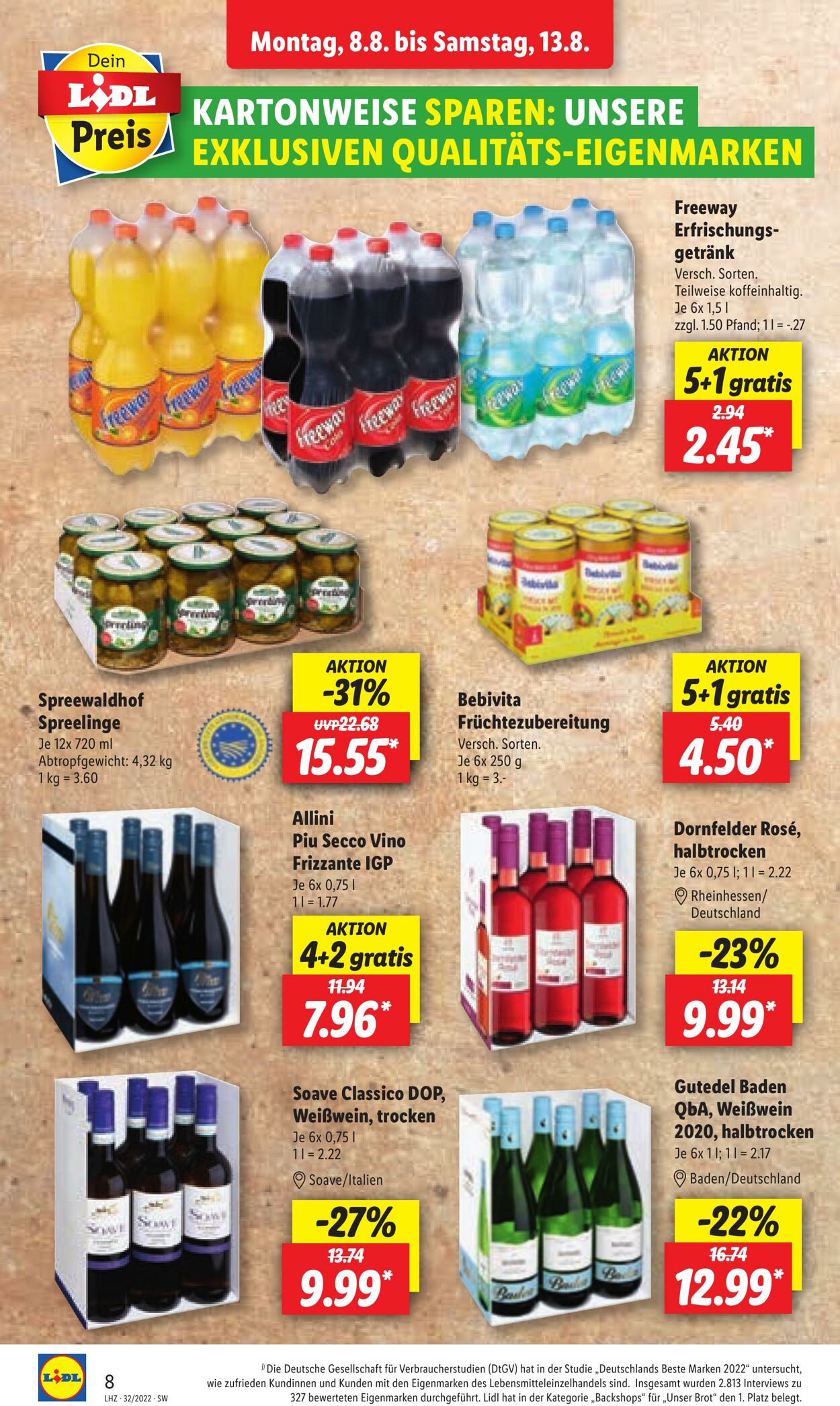 Prospekt Lidl 08.08.2022 - 13.08.2022