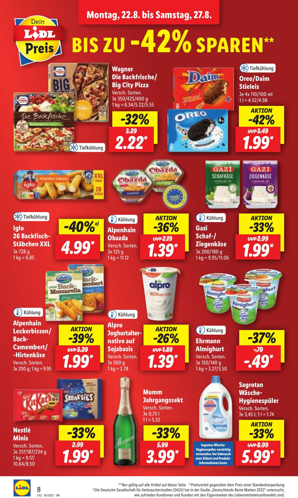 Prospekt Lidl 22.08.2022 - 27.08.2022