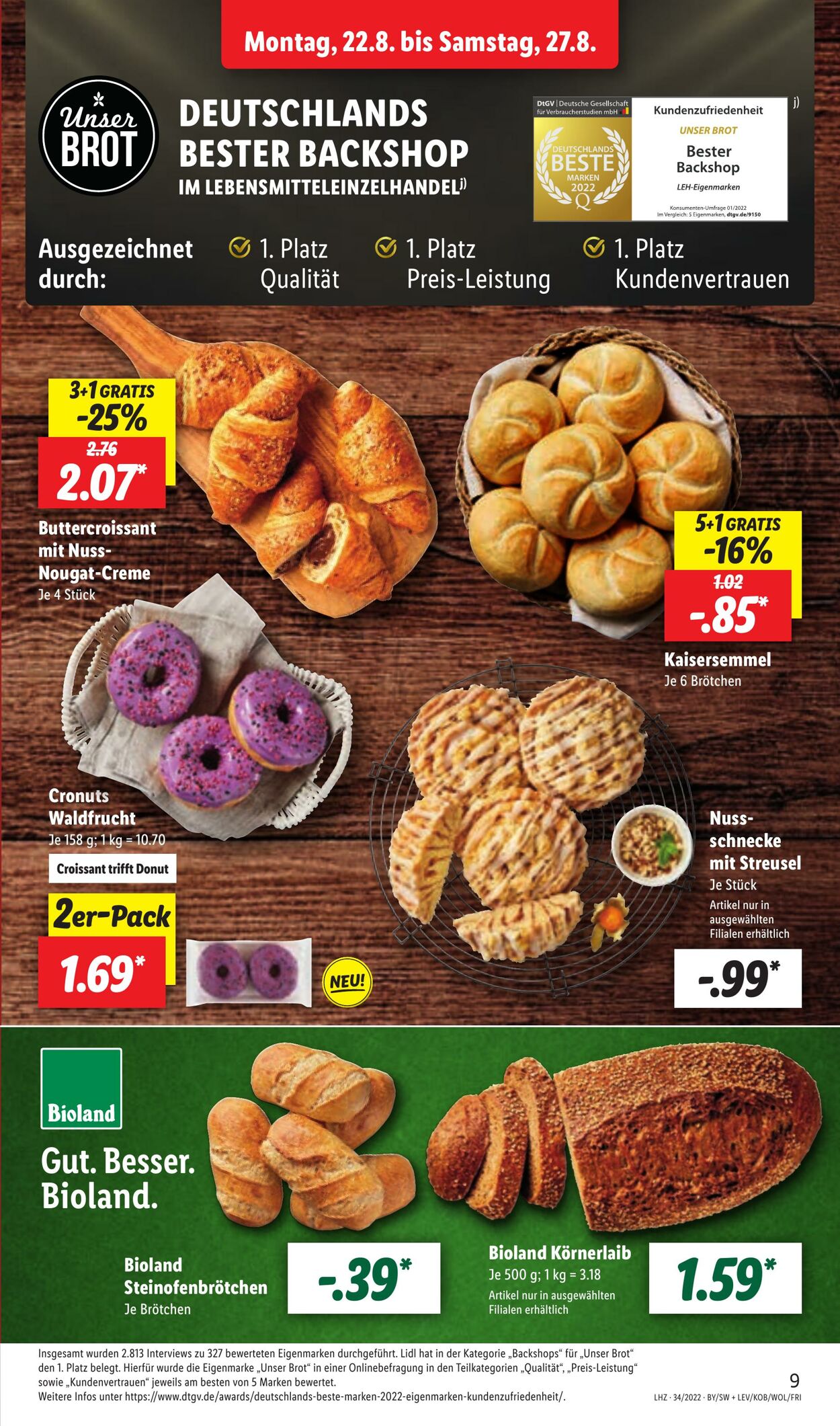 Prospekt Lidl 22.08.2022 - 27.08.2022