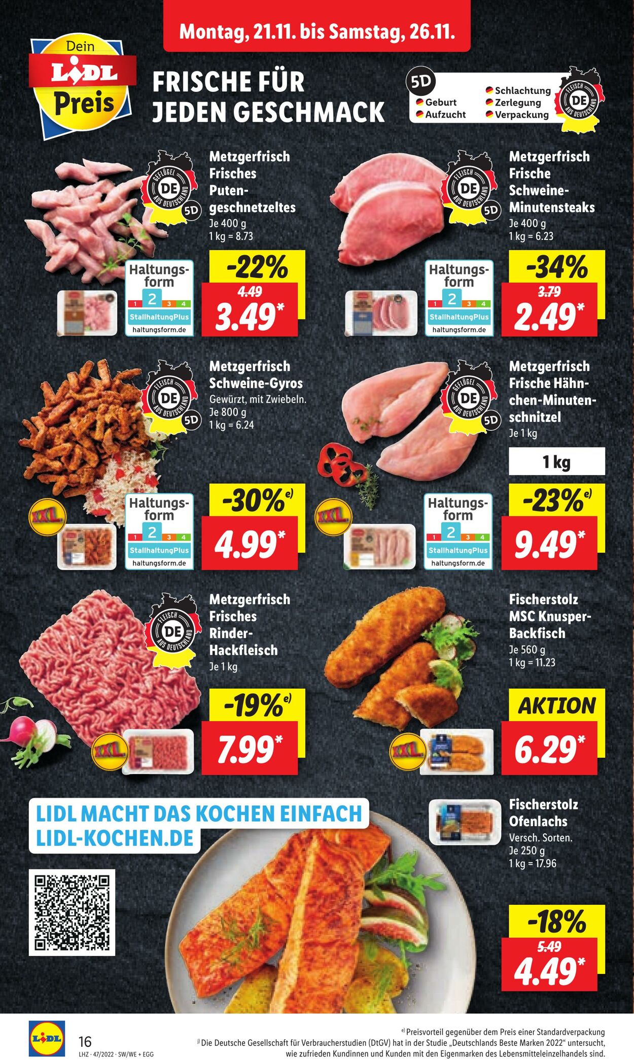 Prospekt Lidl 21.11.2022 - 26.11.2022